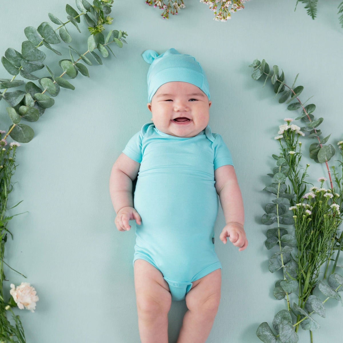 Kyte BABY Short Sleeve Bodysuits Bodysuit in Robin