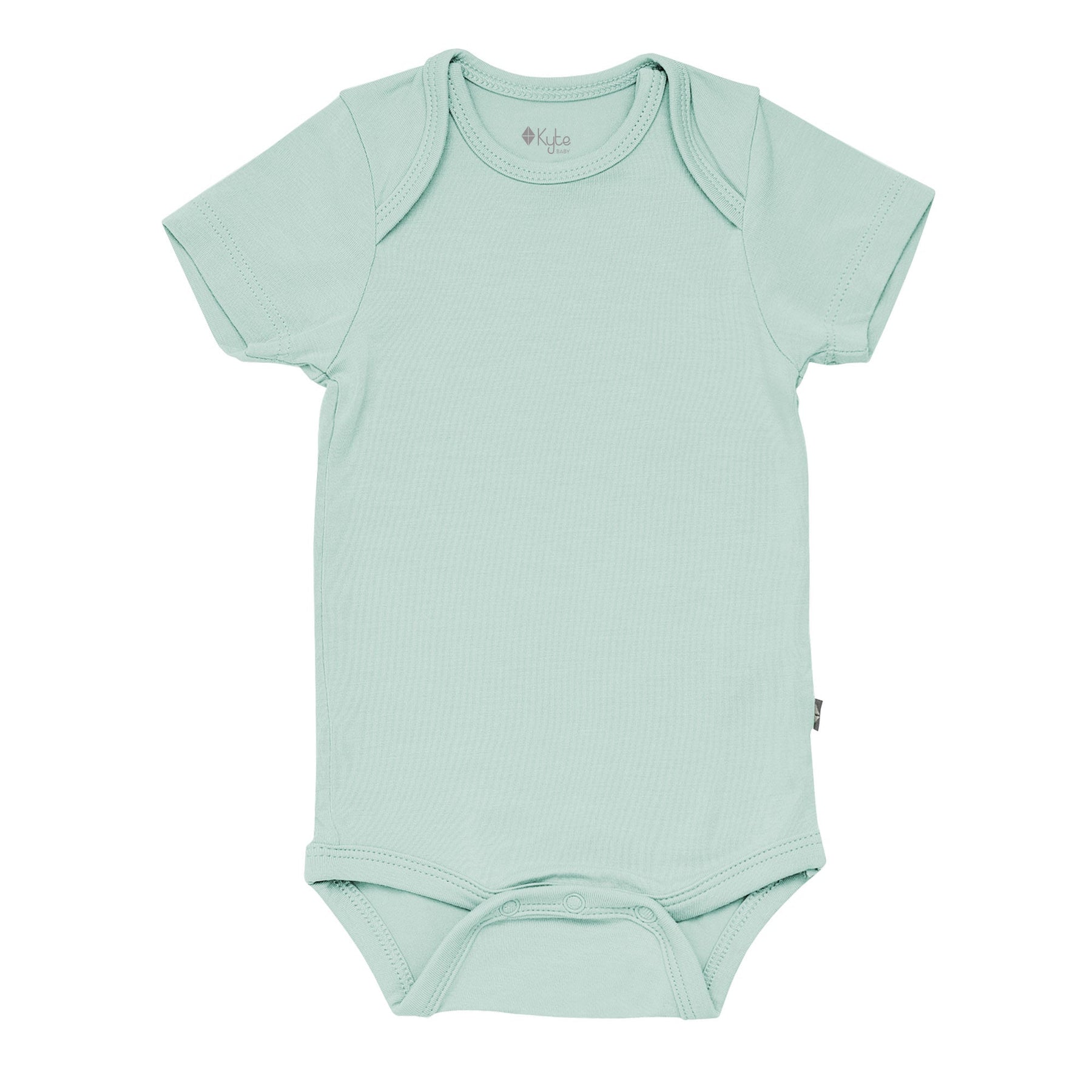 Don't Stay Behind Solid Short Sleeve Bodysuit - Lt. Blue