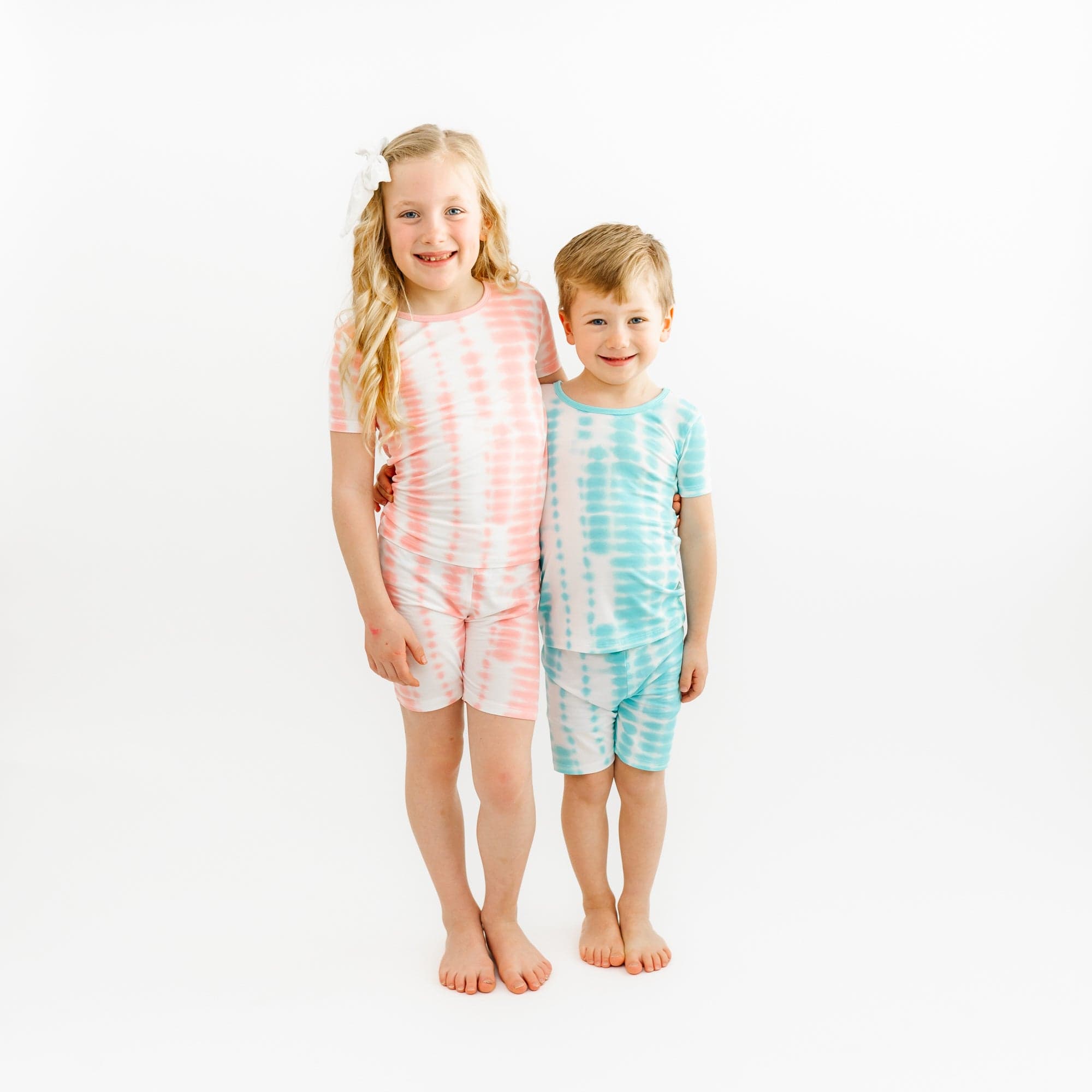 Kyte BABY Short Sleeve Toddler Pajama Set Short Sleeve Pajamas in Robin Rip Tide