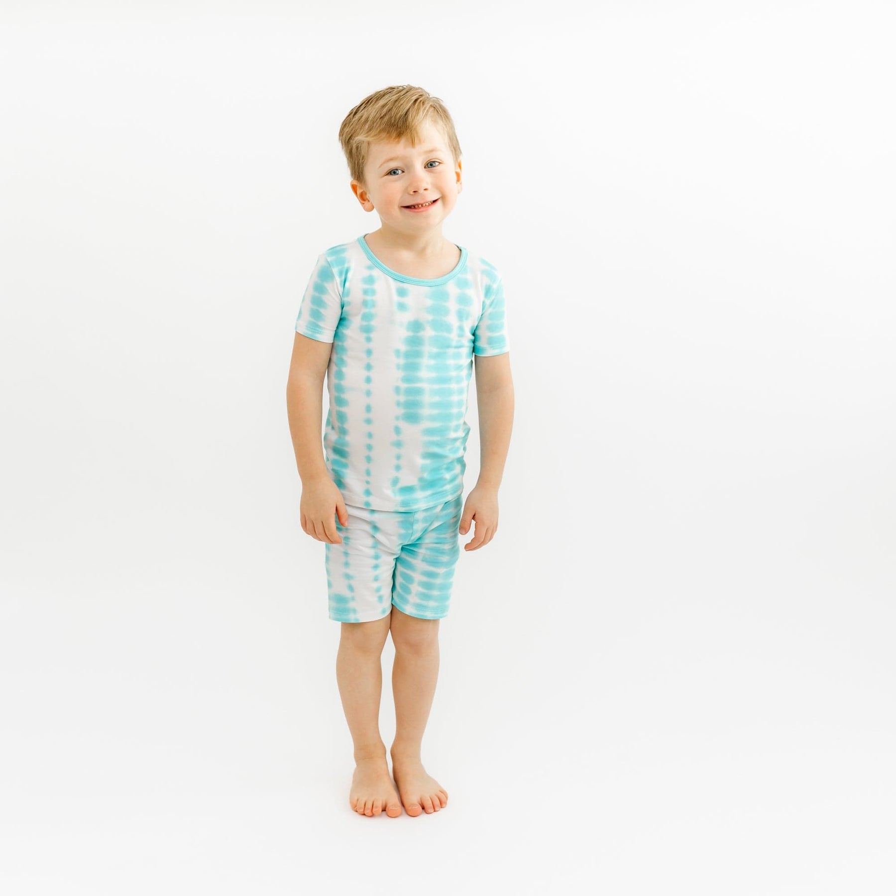 Kyte BABY Short Sleeve Toddler Pajama Set Short Sleeve Pajamas in Robin Rip Tide