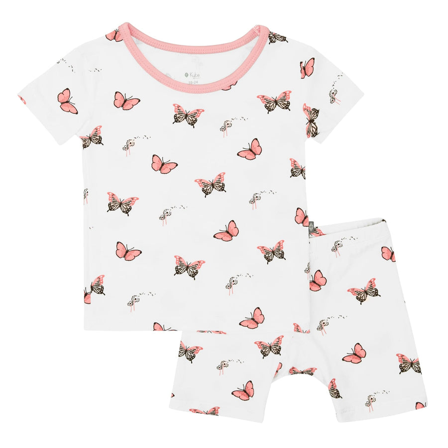 Short Sleeve Pajamas in Butterfly