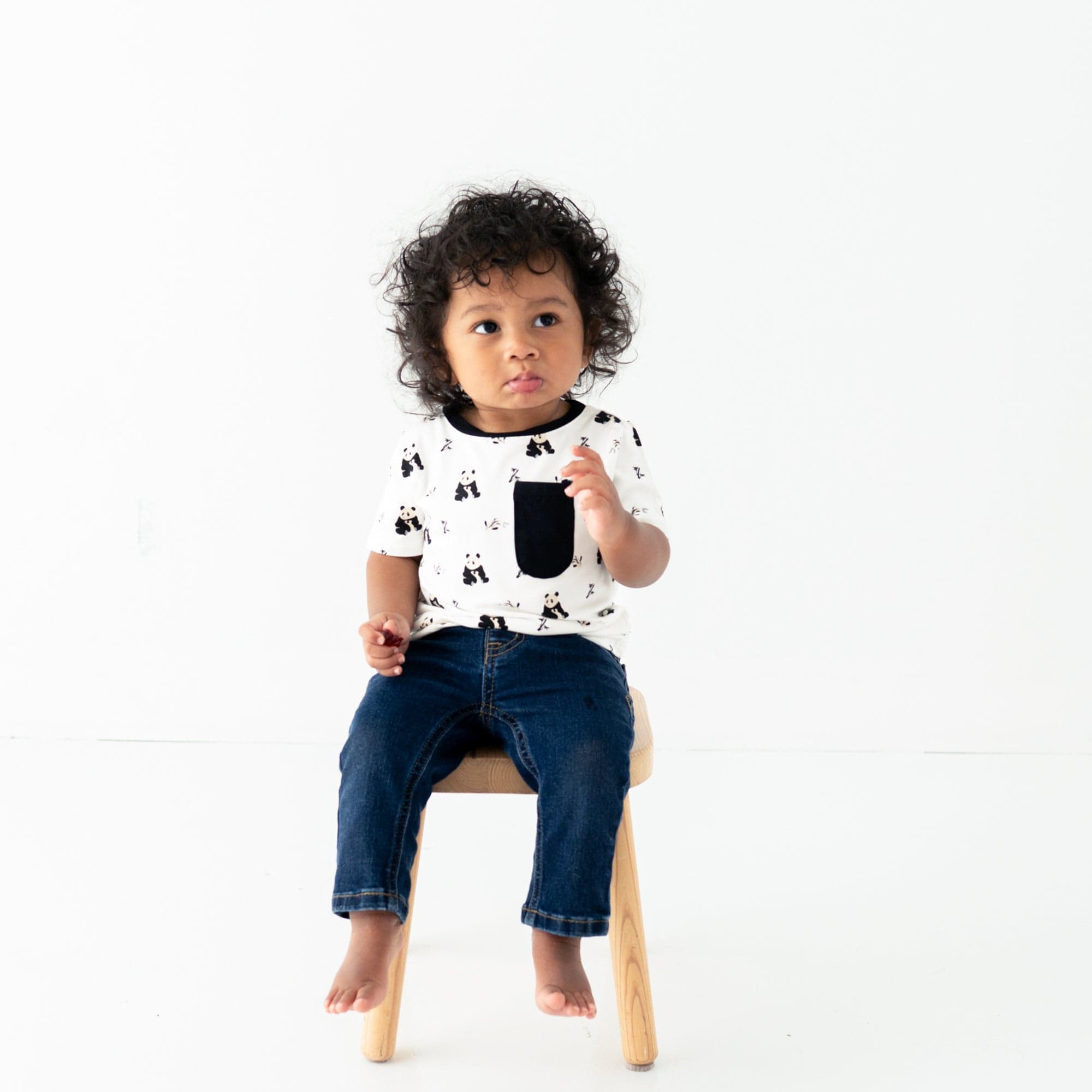 Kyte BABY Short Sleeve Toddler Unisex Tee Toddler Unisex Tee in Black and White Zen