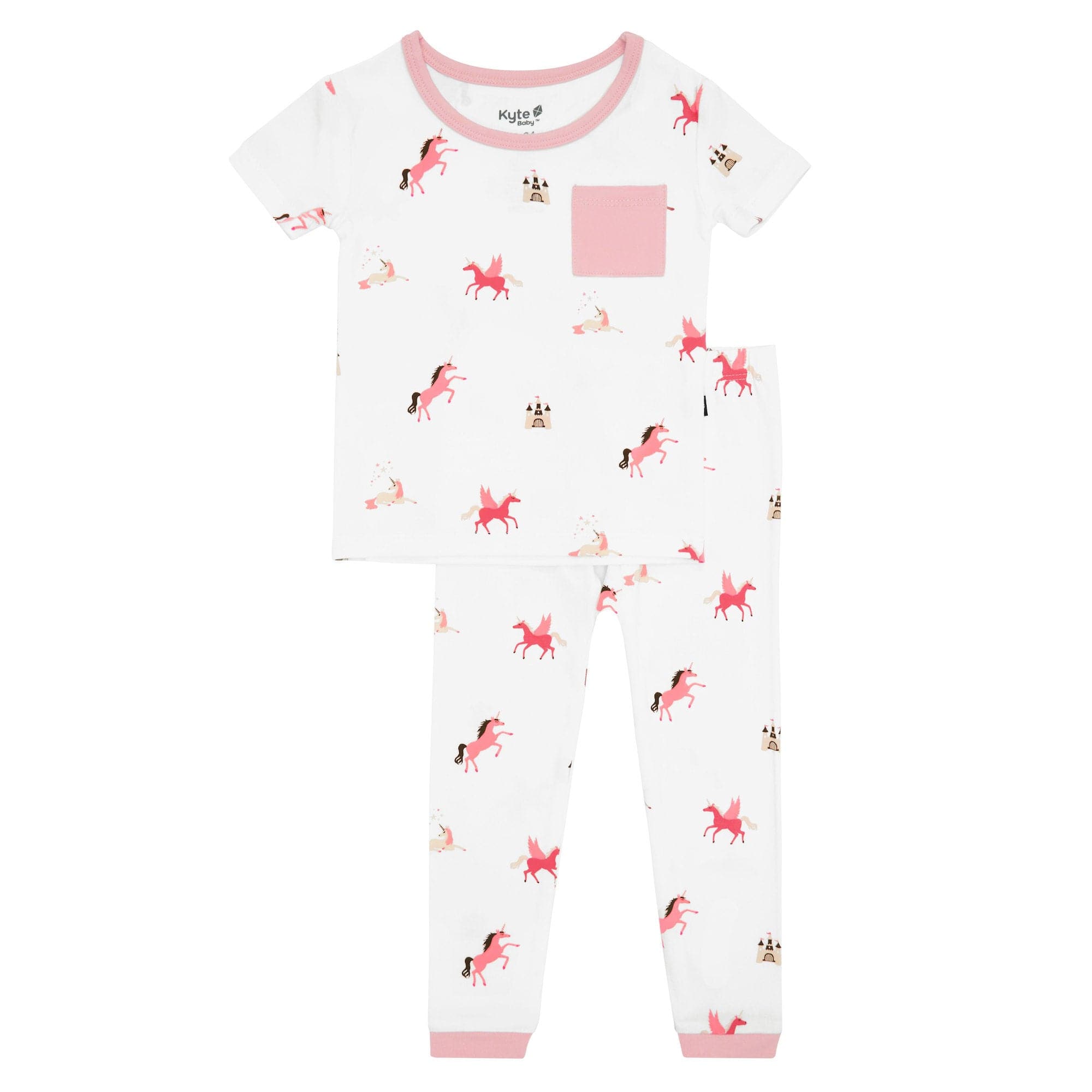 Kyte Baby Short Sleeve with Pants Pajama Short Sleeve with Pants Pajamas in Unicorn