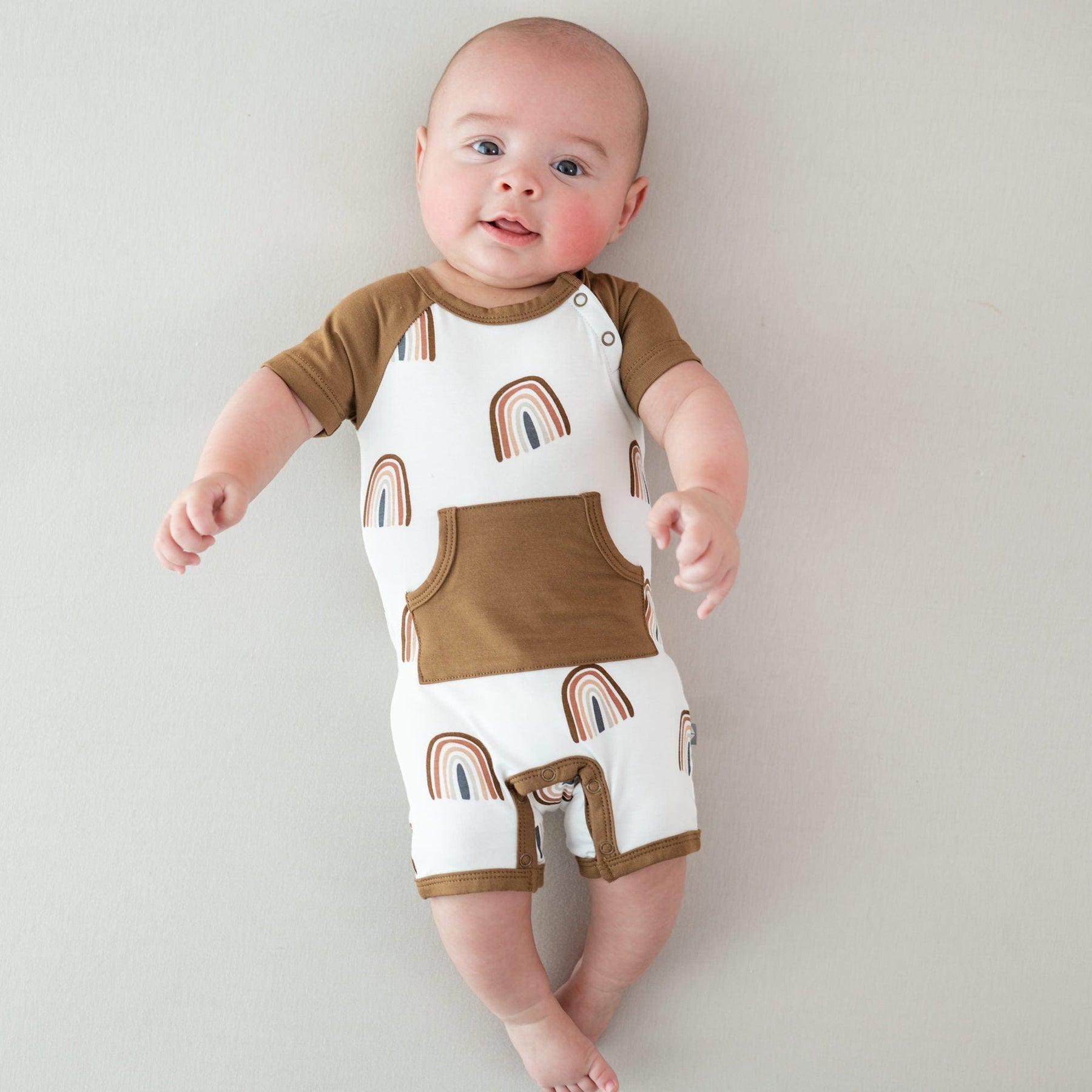 Kyte BABY Shortall Shortall in Coffee Rainbow