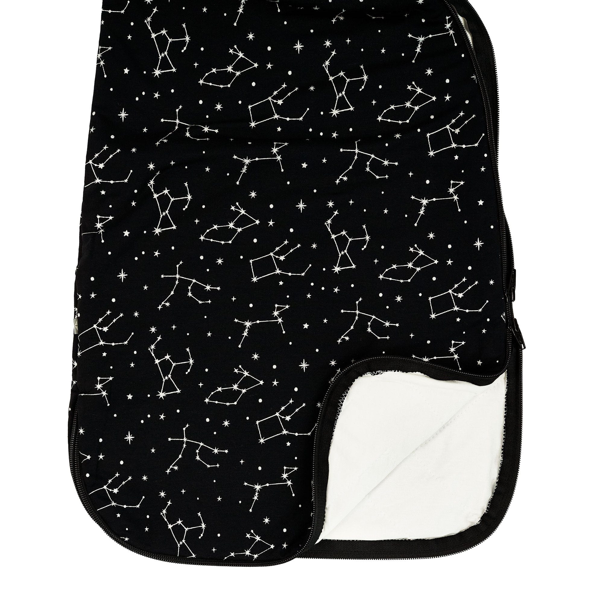Kyte Baby bamboo Sleep Bag in Midnight Constellation 1.0 double zipper