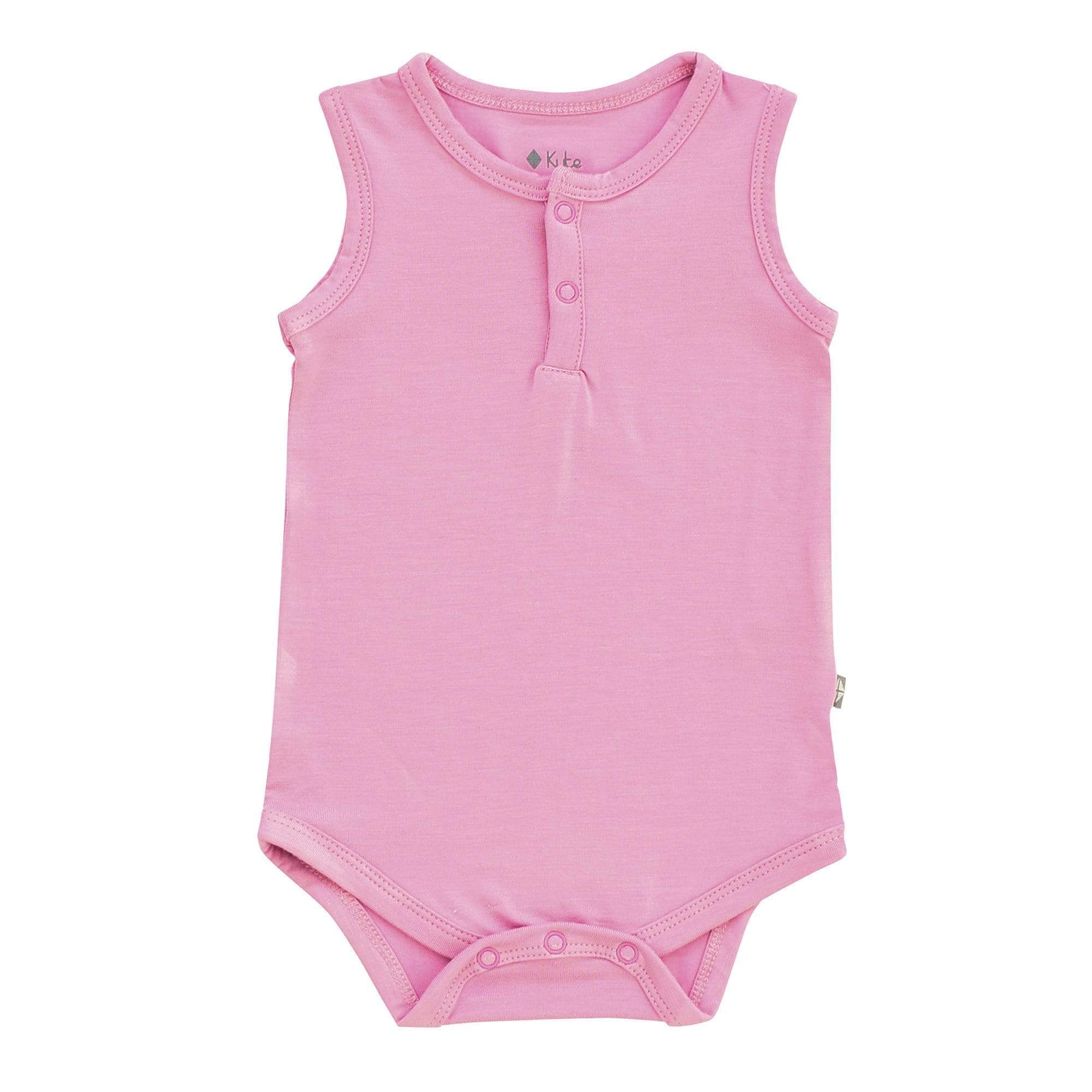Kyte BABY Sleeveless Bodysuit Sleeveless Bodysuit in Bubblegum