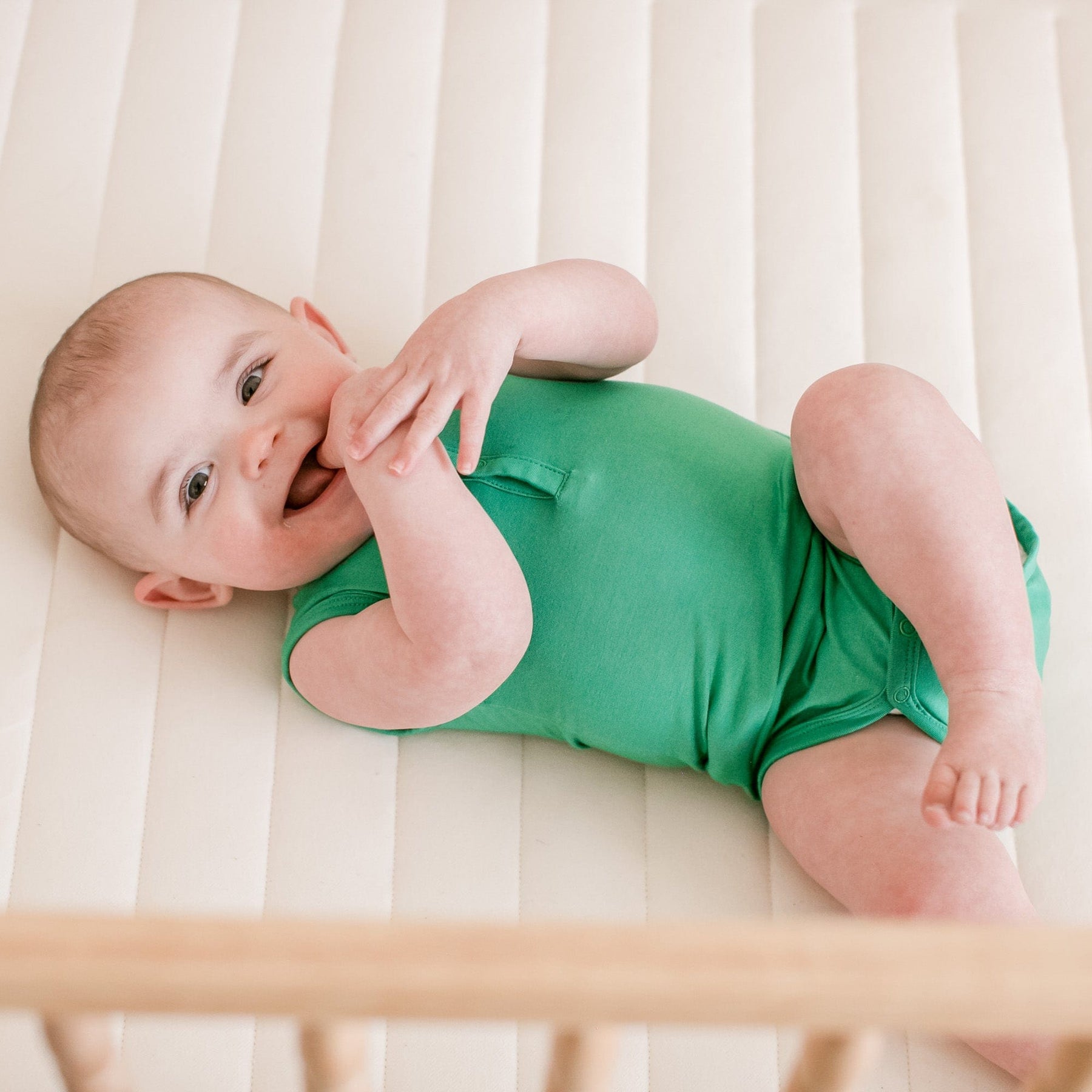 Kyte BABY Sleeveless Bodysuit Sleeveless Bodysuit in Fern