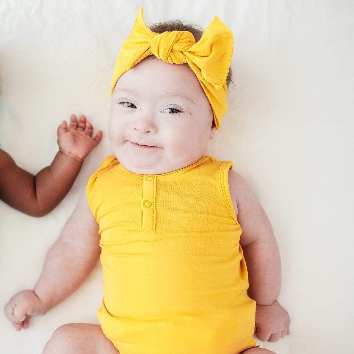 Kyte BABY Sleeveless Bodysuit Sleeveless Bodysuit in Pineapple