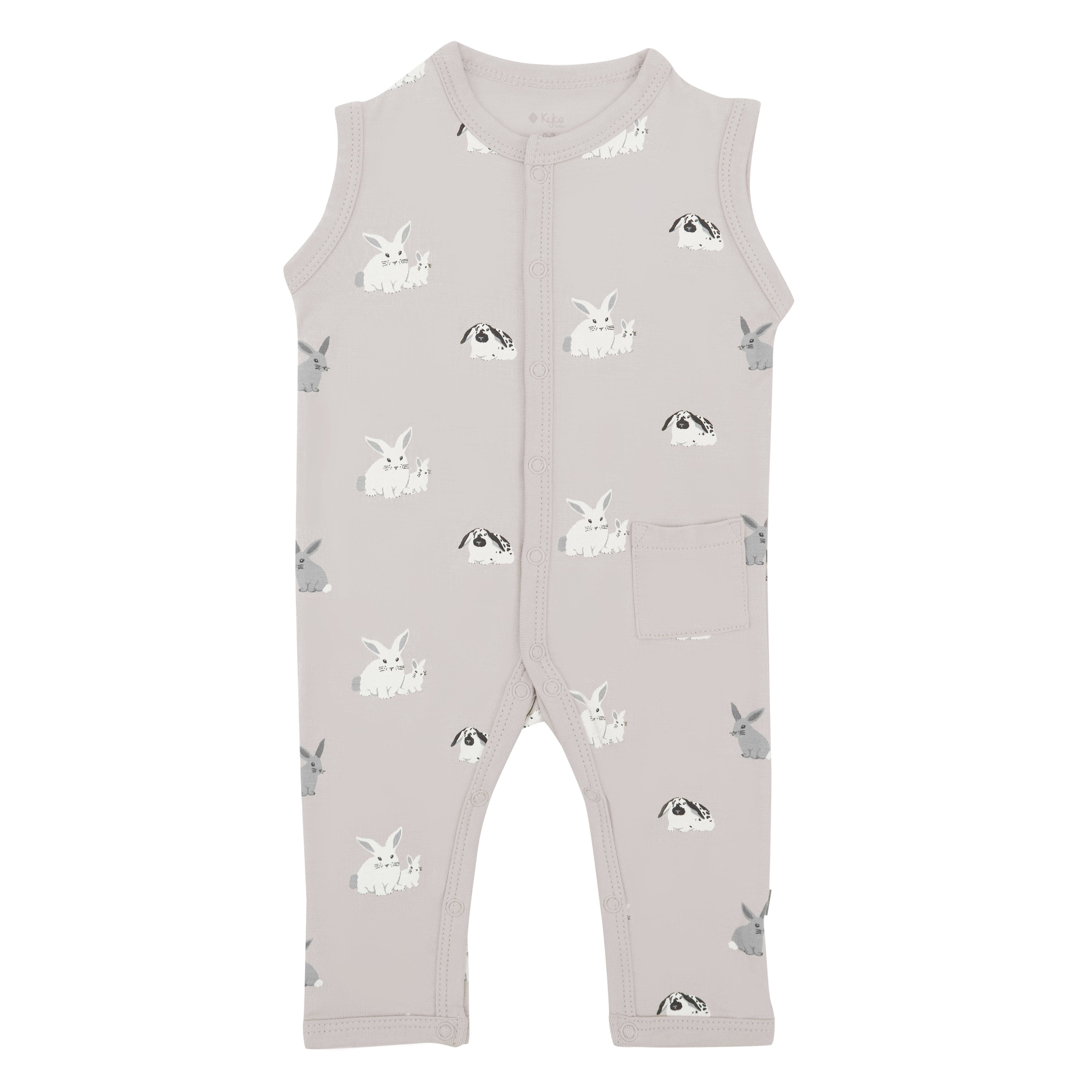 Sleeveless Romper in Bunny