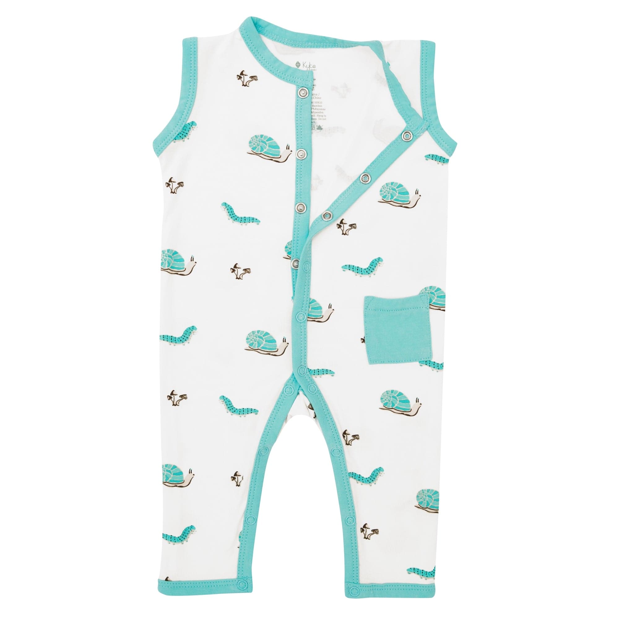 Kyte BABY Sleeveless Snap Romper Sleeveless Romper in Crawl