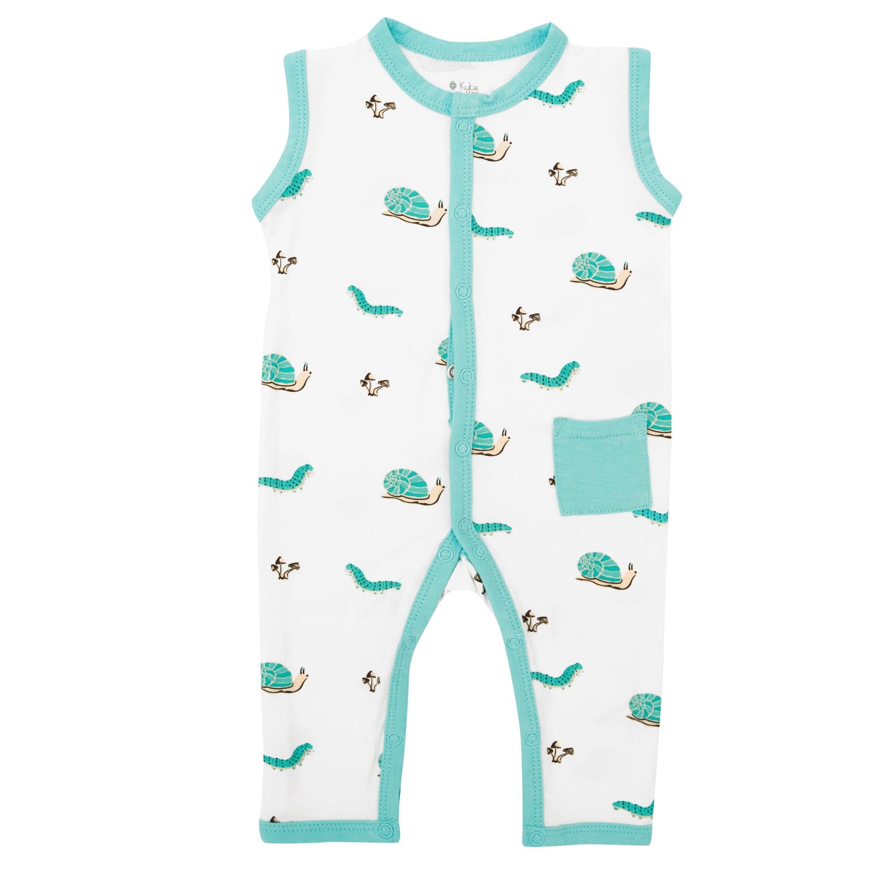 Kyte BABY Sleeveless Snap Romper Sleeveless Romper in Crawl