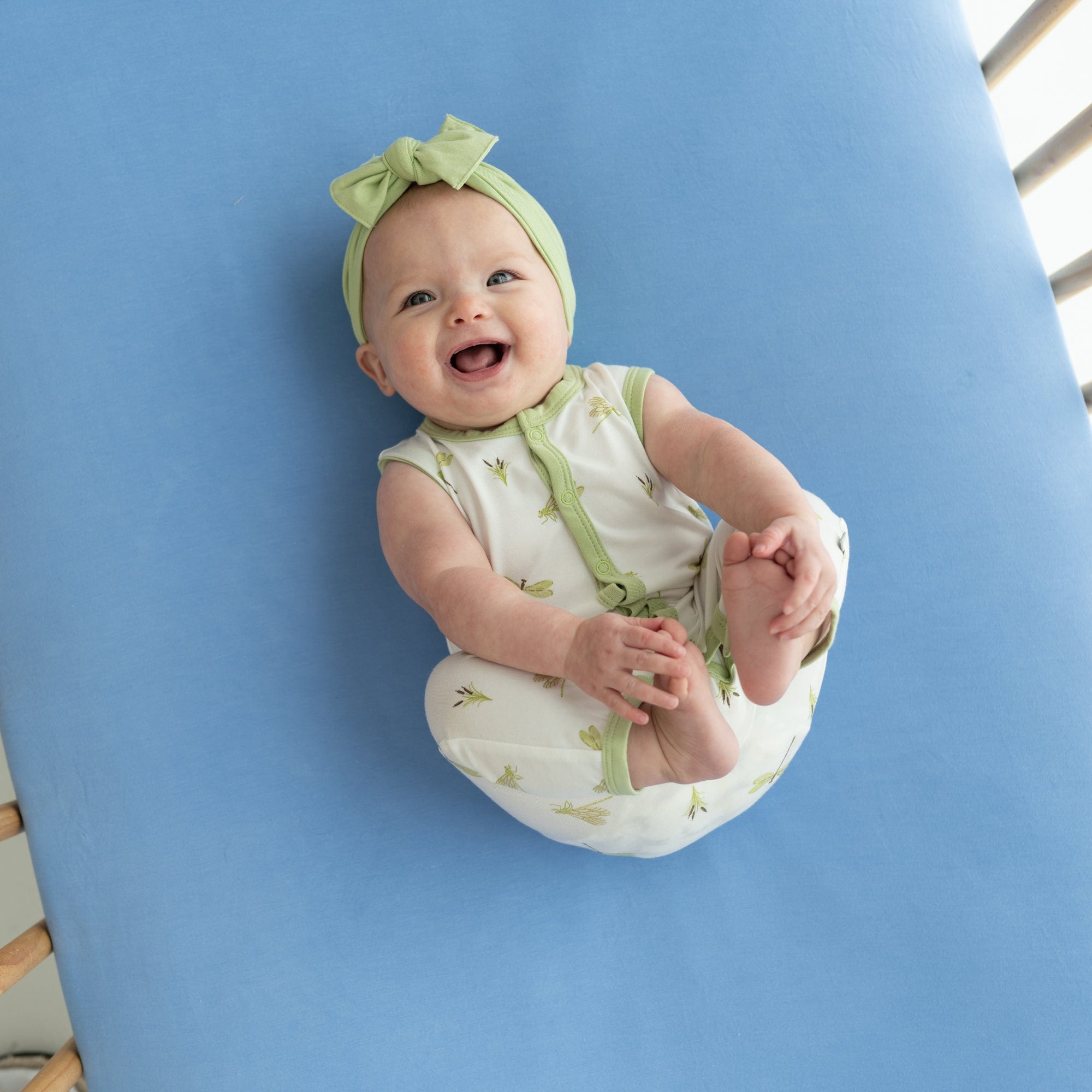 Kyte BABY Sleeveless Snap Romper Sleeveless Romper in Dragonfly