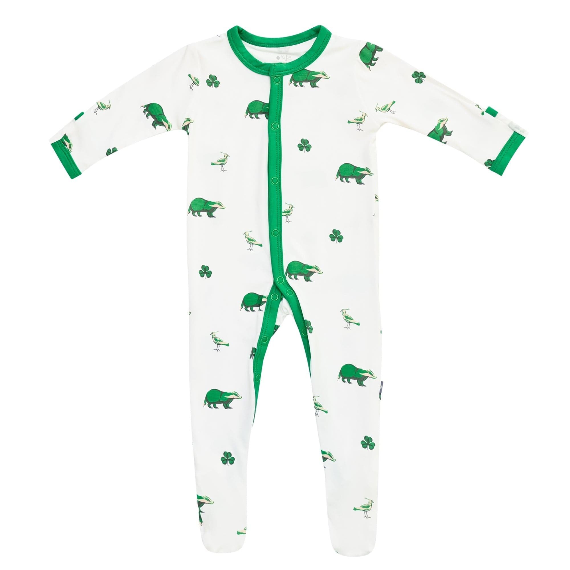 Kyte BABY Snap Footie Printed Footie in Irish