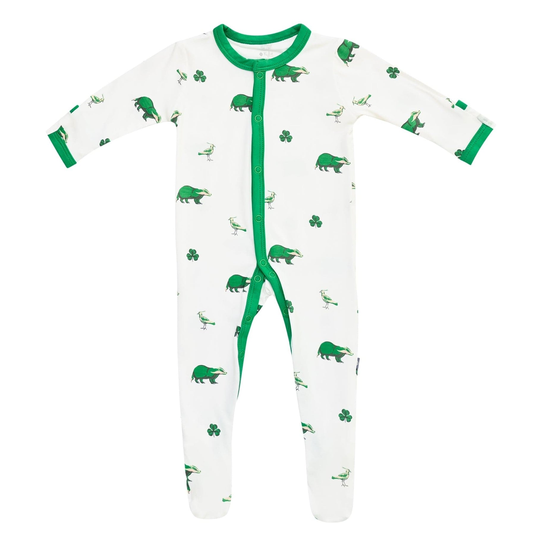 Kyte BABY Snap Footie Printed Footie in Irish