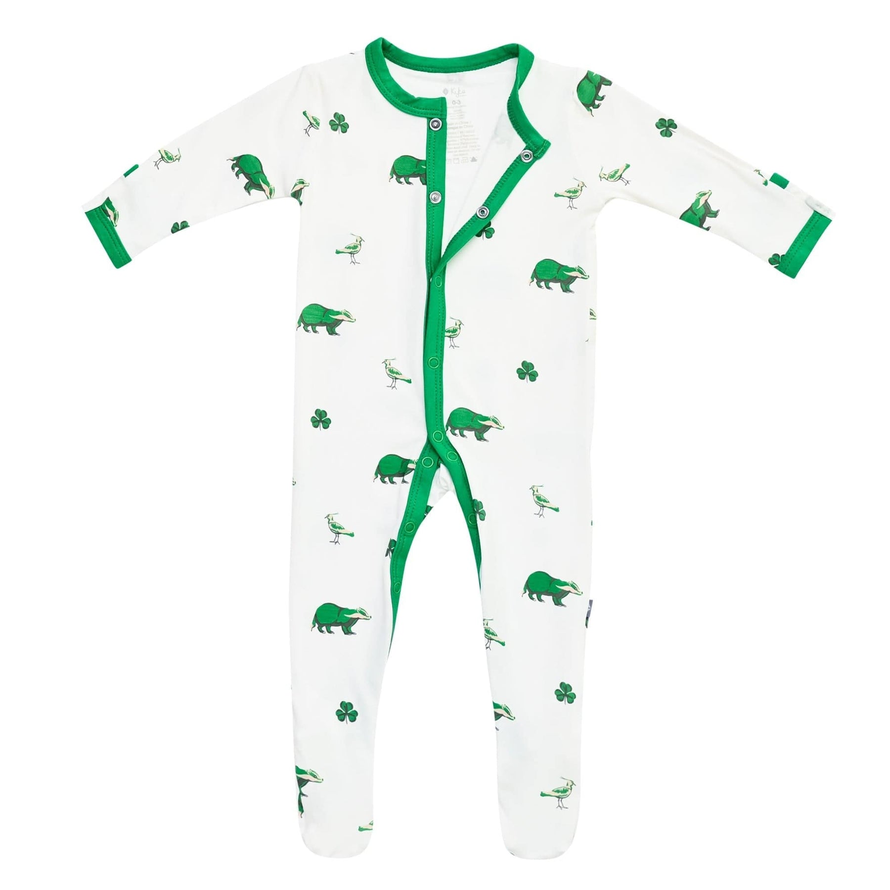 Kyte BABY Snap Footie Printed Footie in Irish