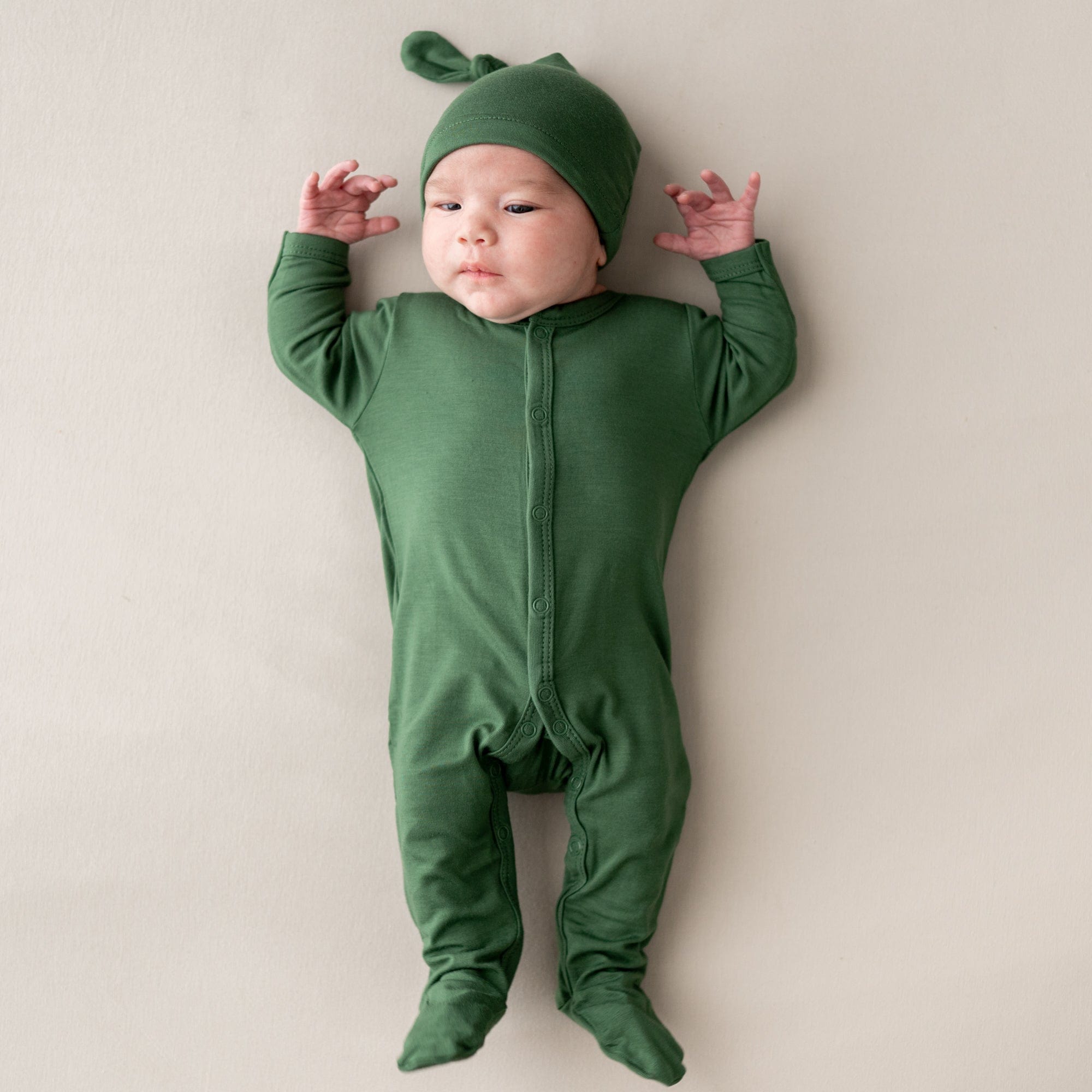 Kyte BABY Snap Footies Footie in Hunter