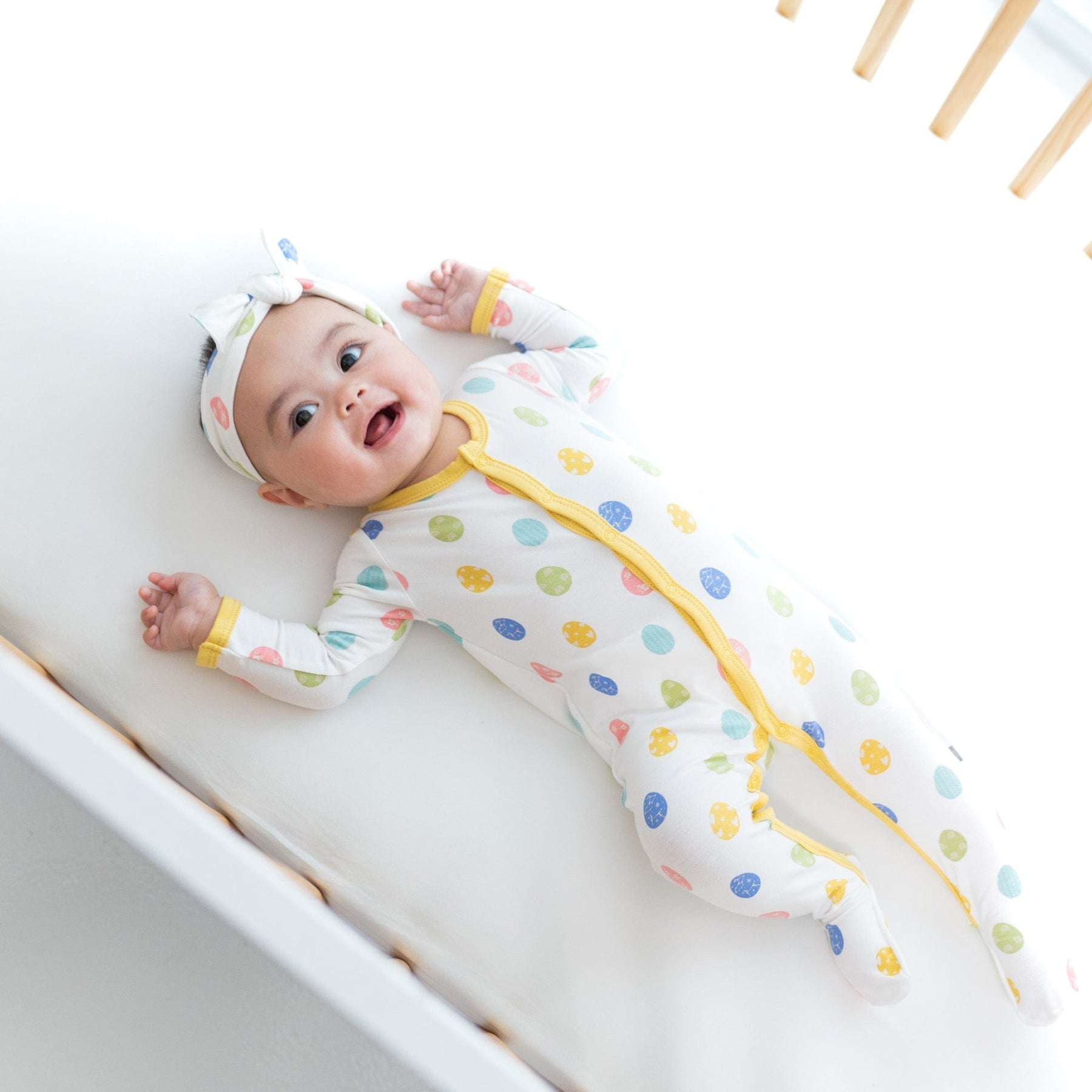 Kyte BABY Snap Footies Footie in Spring Egg