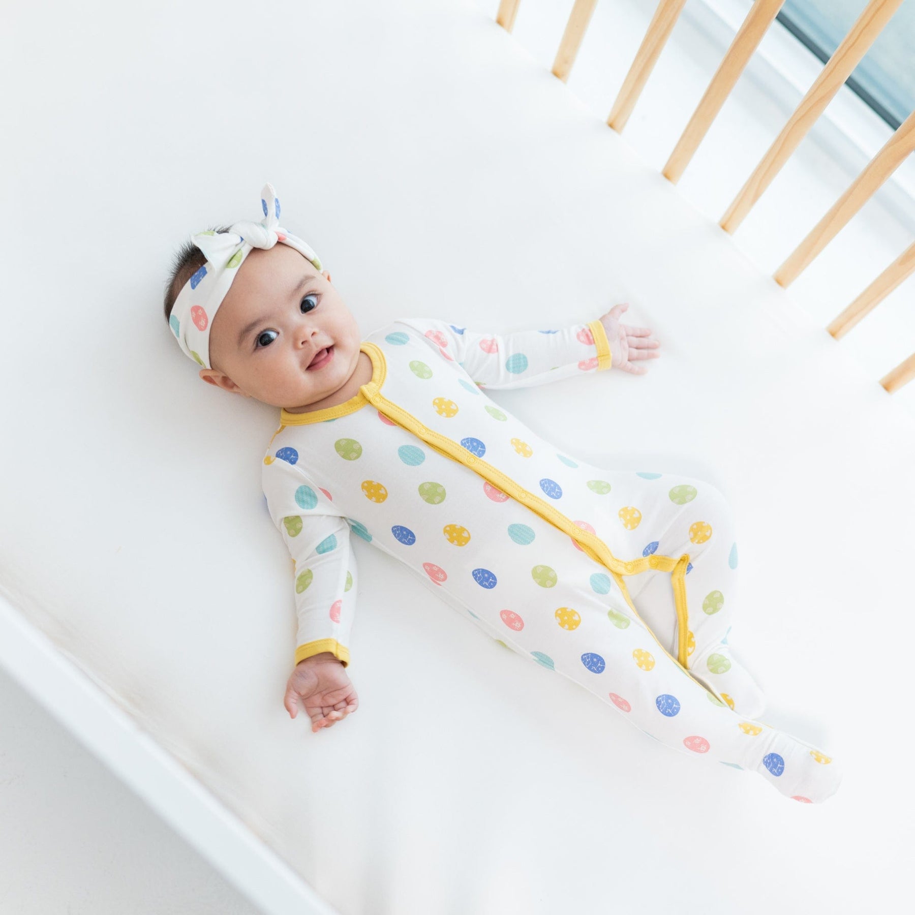 Kyte BABY Snap Footies Footie in Spring Egg