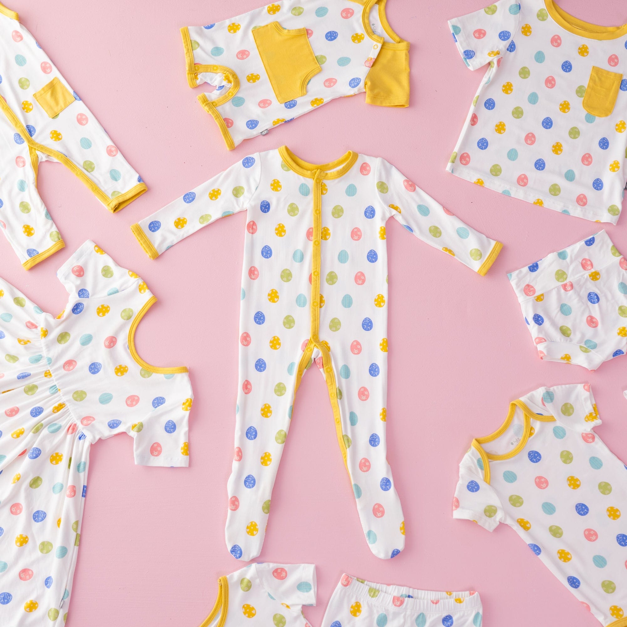 Kyte BABY Snap Footies Footie in Spring Egg