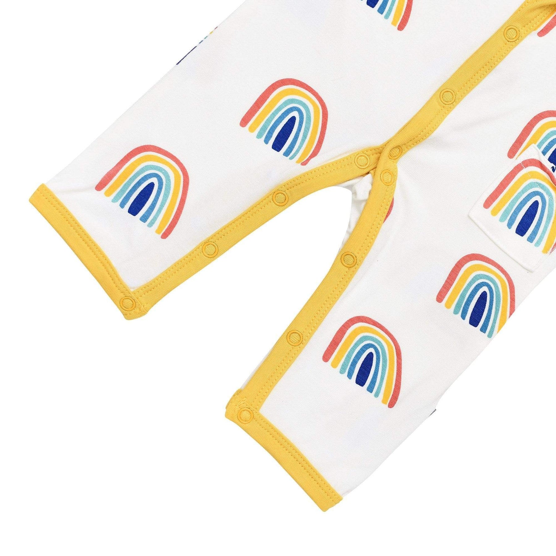 Kyte BABY Snap Sleeveless Romper Printed Sleeveless Romper in Pineapple Rainbow