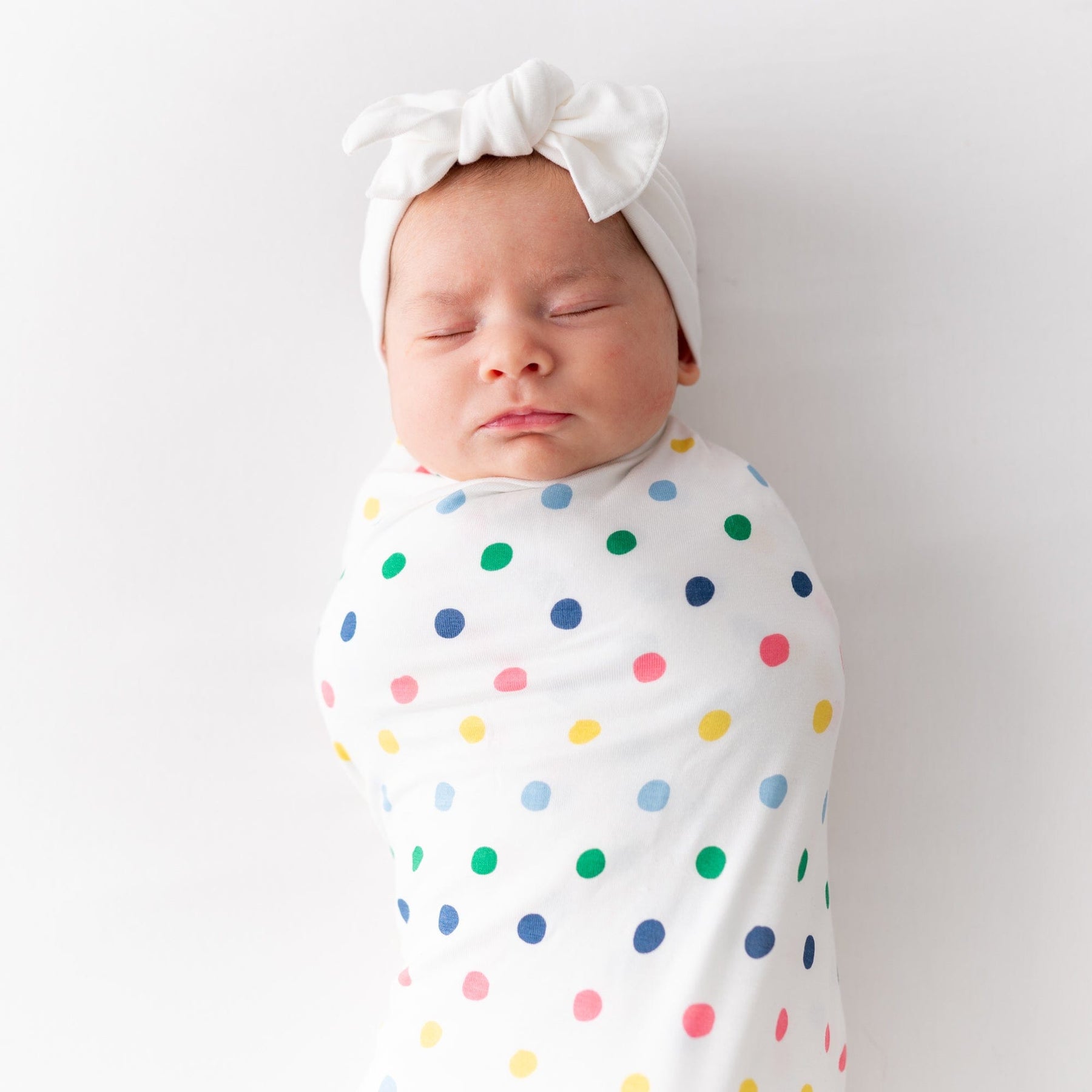 Kyte BABY Swaddle Spring Polka Dots / Infant Printed Swaddling Blanket in Spring Polka Dots