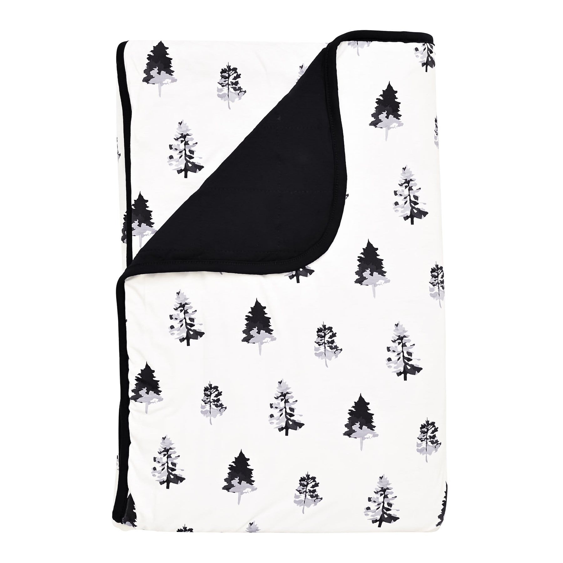 Kyte BABY Toddler Blanket Black and White Tree / Toddler Printed Toddler Blanket in Black and White Tree