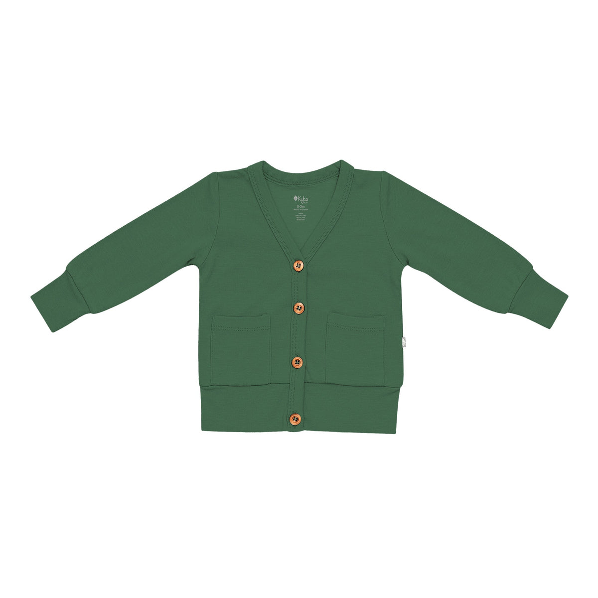 Kyte BABY Toddler Cardigan Bamboo Jersey Toddler Cardigan in Hunter