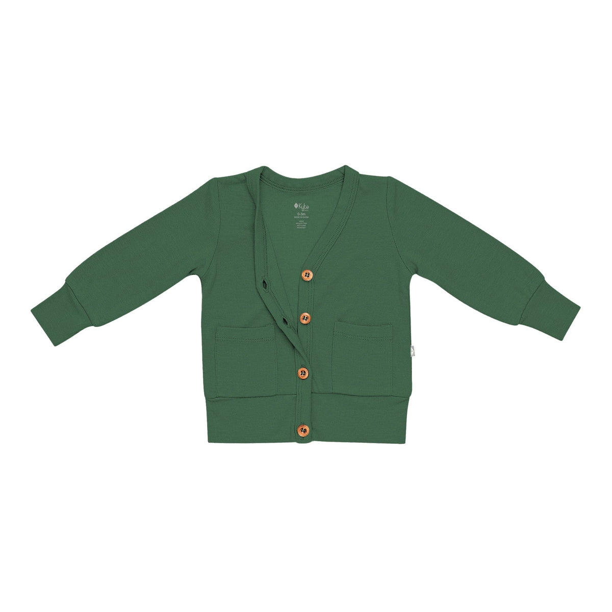 Kyte BABY Toddler Cardigan Bamboo Jersey Toddler Cardigan in Hunter