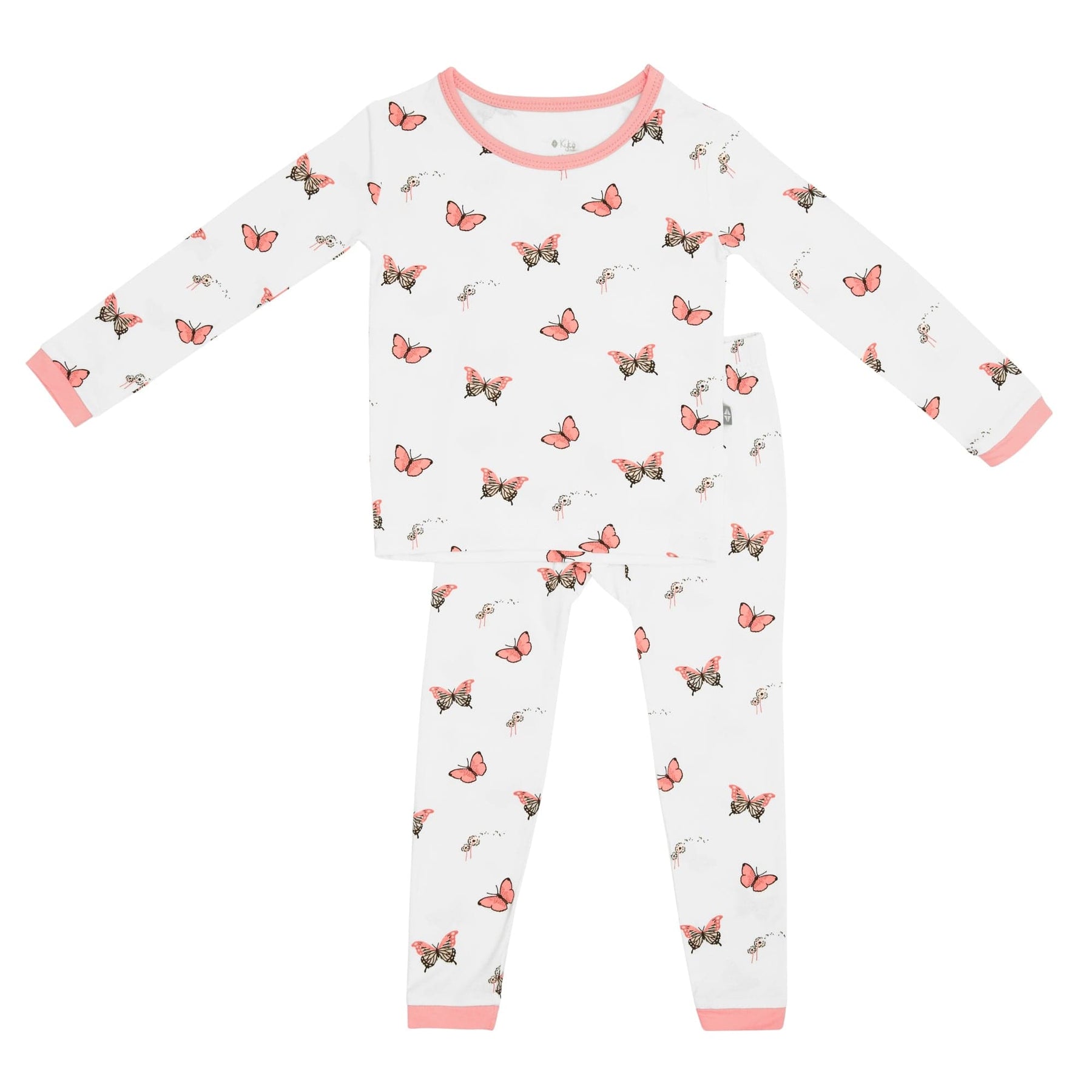 Kyte BABY Toddler Long Sleeve Pajamas Toddler Pajama Set in Butterfly