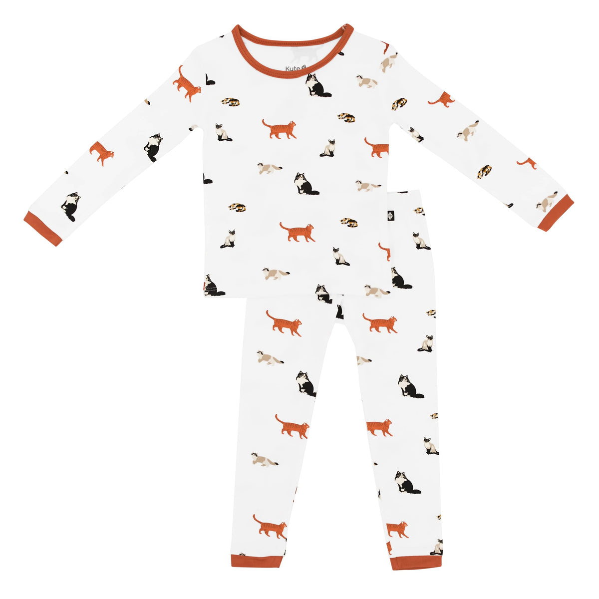 Kyte Baby Toddler Long Sleeve Pajamas Toddler Pajama Set in Cat