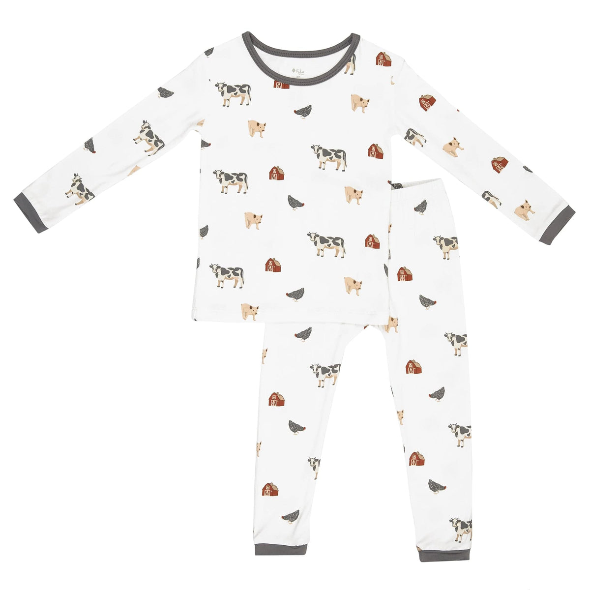 Kyte BABY Toddler Long Sleeve Pajamas Toddler Pajama Set in Farm