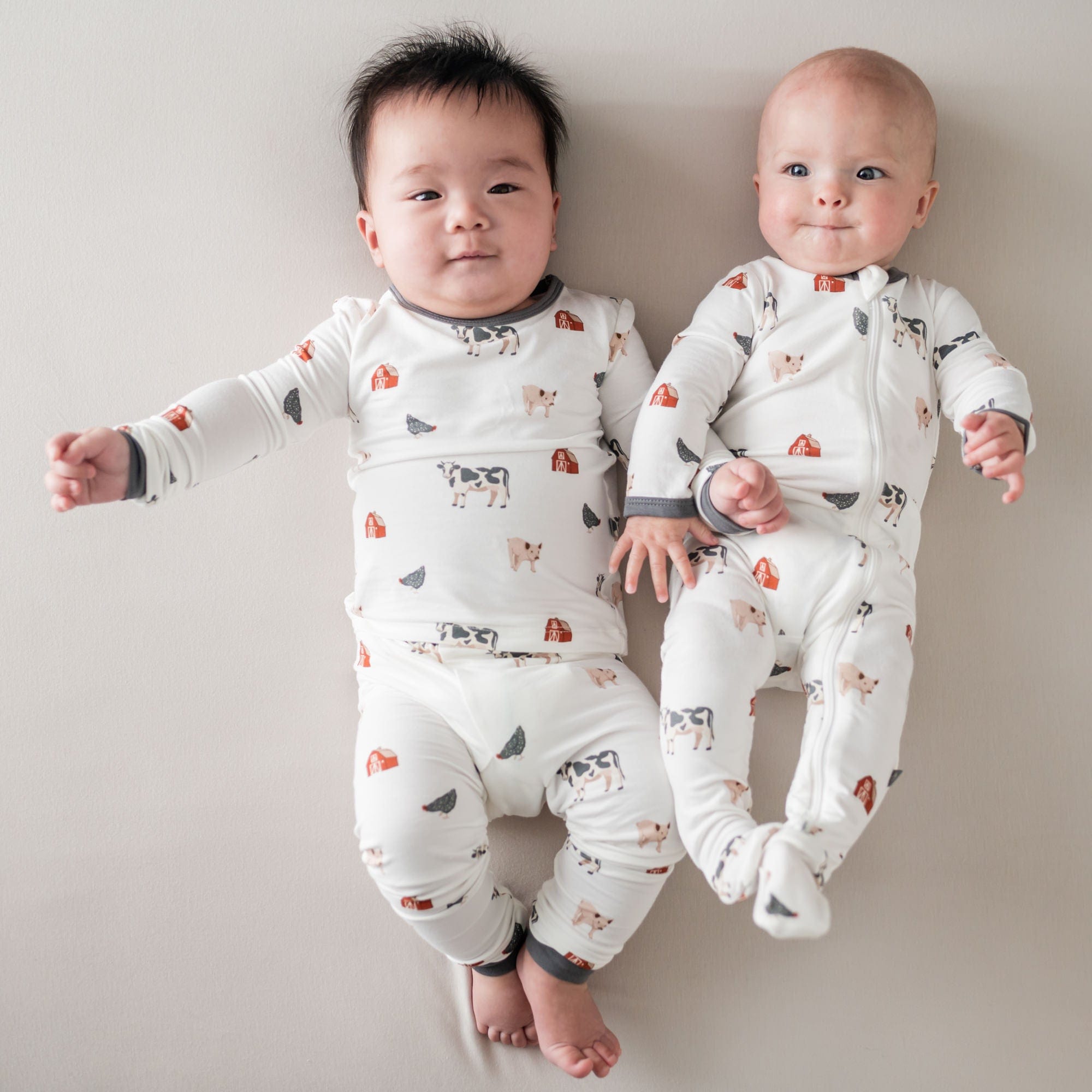 Kyte BABY Toddler Long Sleeve Pajamas Toddler Pajama Set in Farm