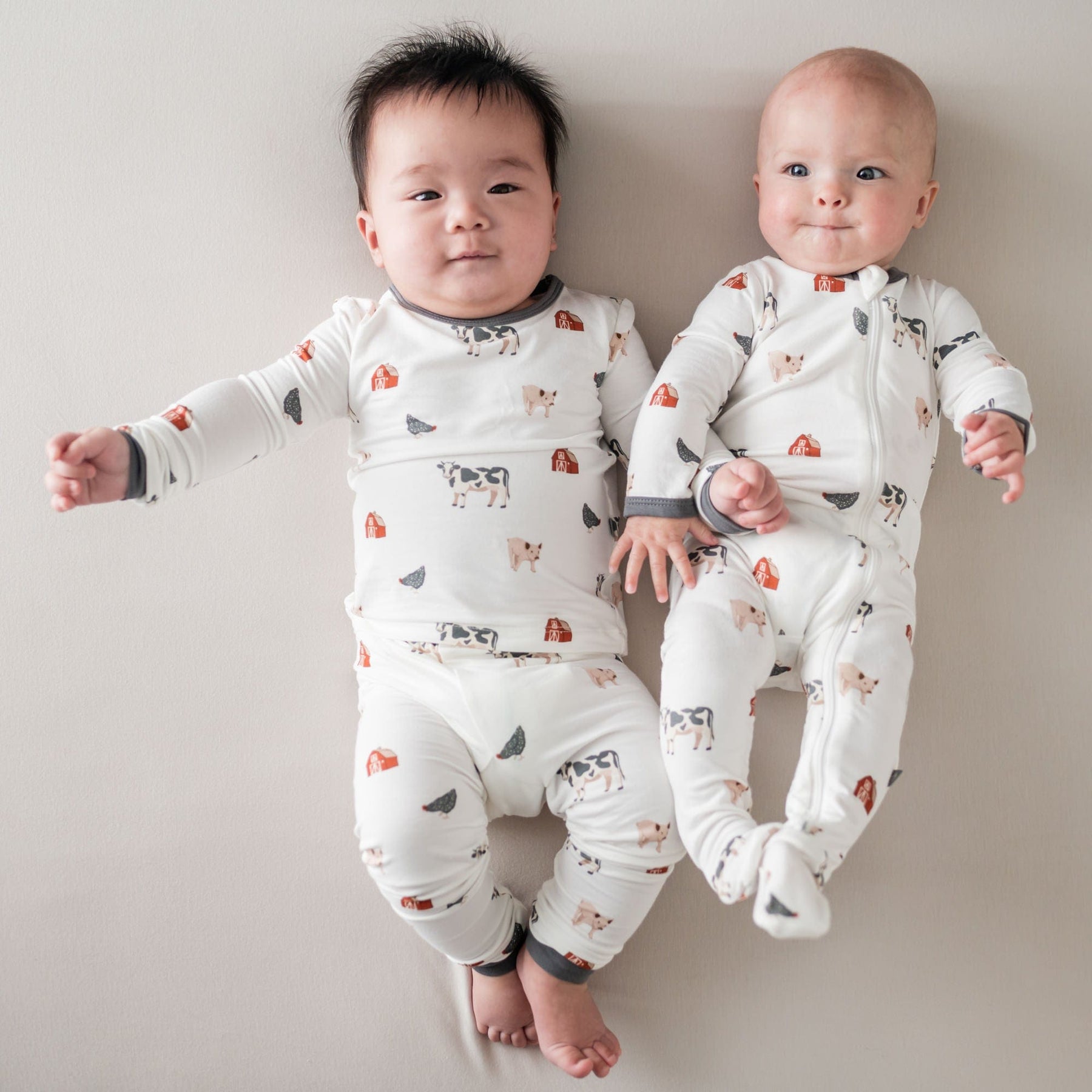 Kyte BABY Toddler Long Sleeve Pajamas Toddler Pajama Set in Farm