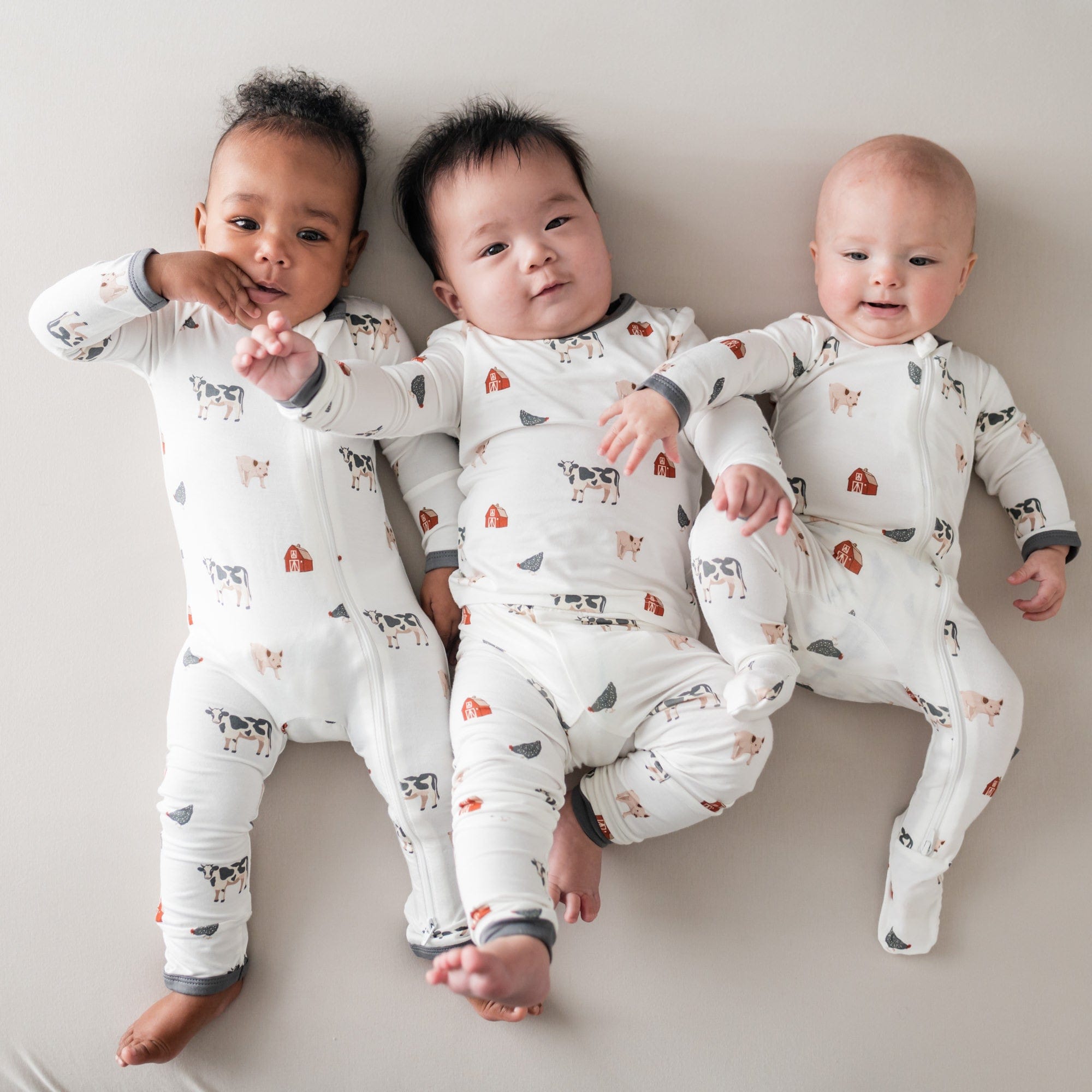 Kyte BABY Toddler Long Sleeve Pajamas Toddler Pajama Set in Farm