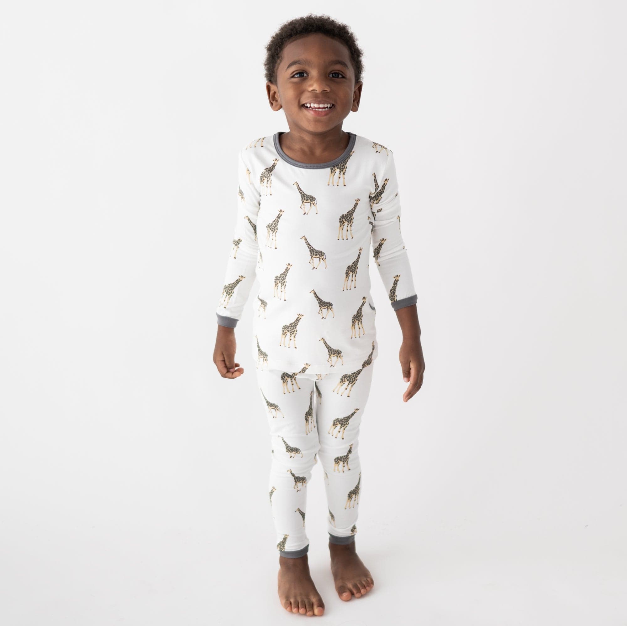 Kyte BABY Toddler Long Sleeve Pajamas Toddler Pajama Set in Giraffe