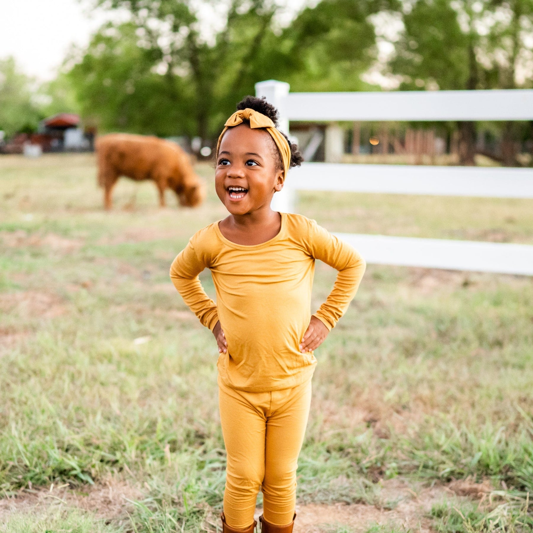 Kyte BABY Toddler Long Sleeve Pajamas Toddler Pajama Set in Marigold