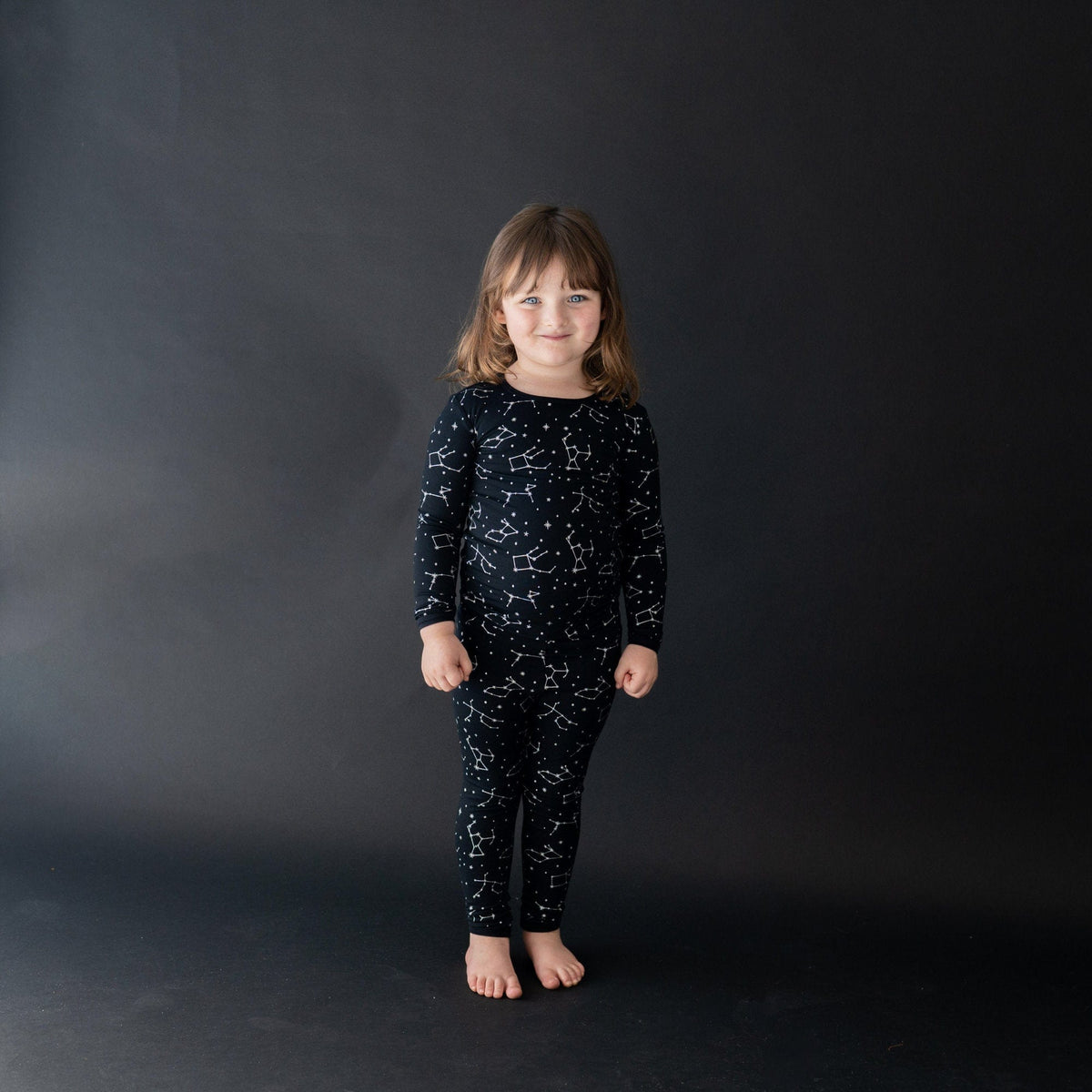 Kyte BABY Toddler Long Sleeve Pajamas Toddler Pajama Set in Midnight Constellations