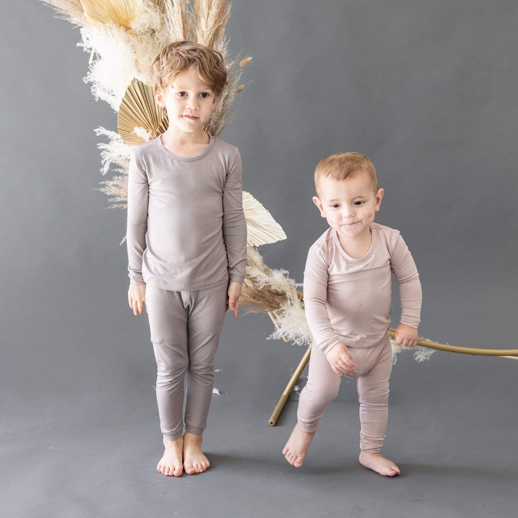 Kyte BABY Toddler Long Sleeve Pajamas Toddler Pajama Set in Mushroom