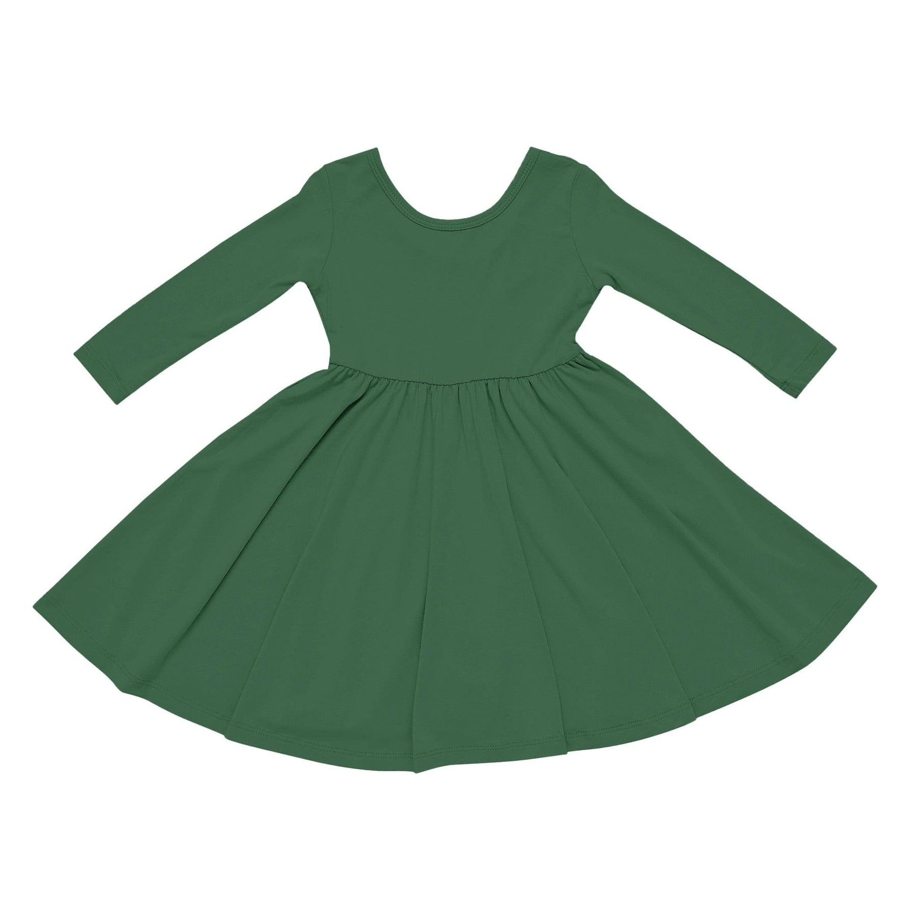 Kyte BABY Toddler Long Sleeve Twirl Dress Long Sleeve Twirl Dress in Hunter