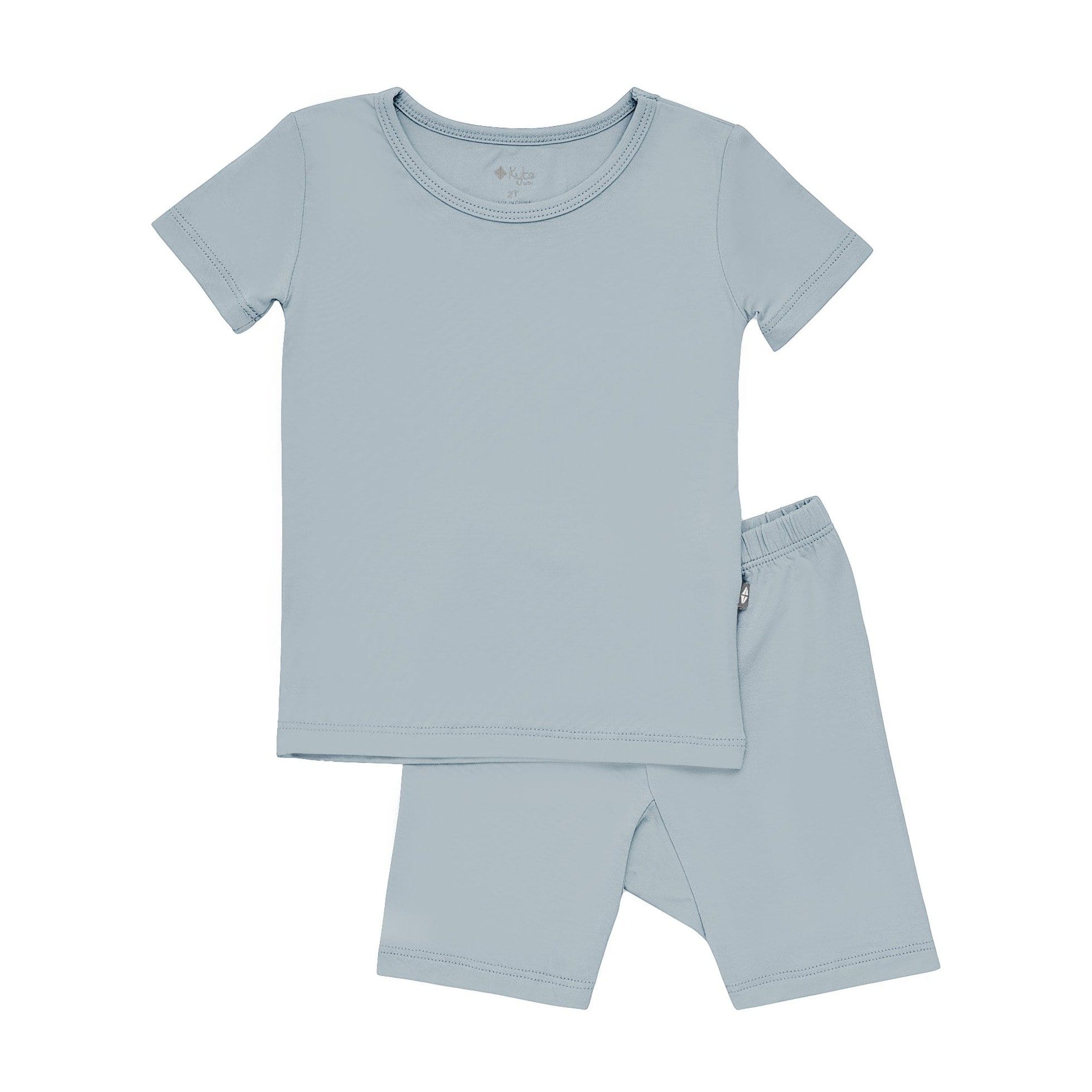 Kyte BABY Toddler Pajama Short Sleeve Toddler Pajama Set in Fog