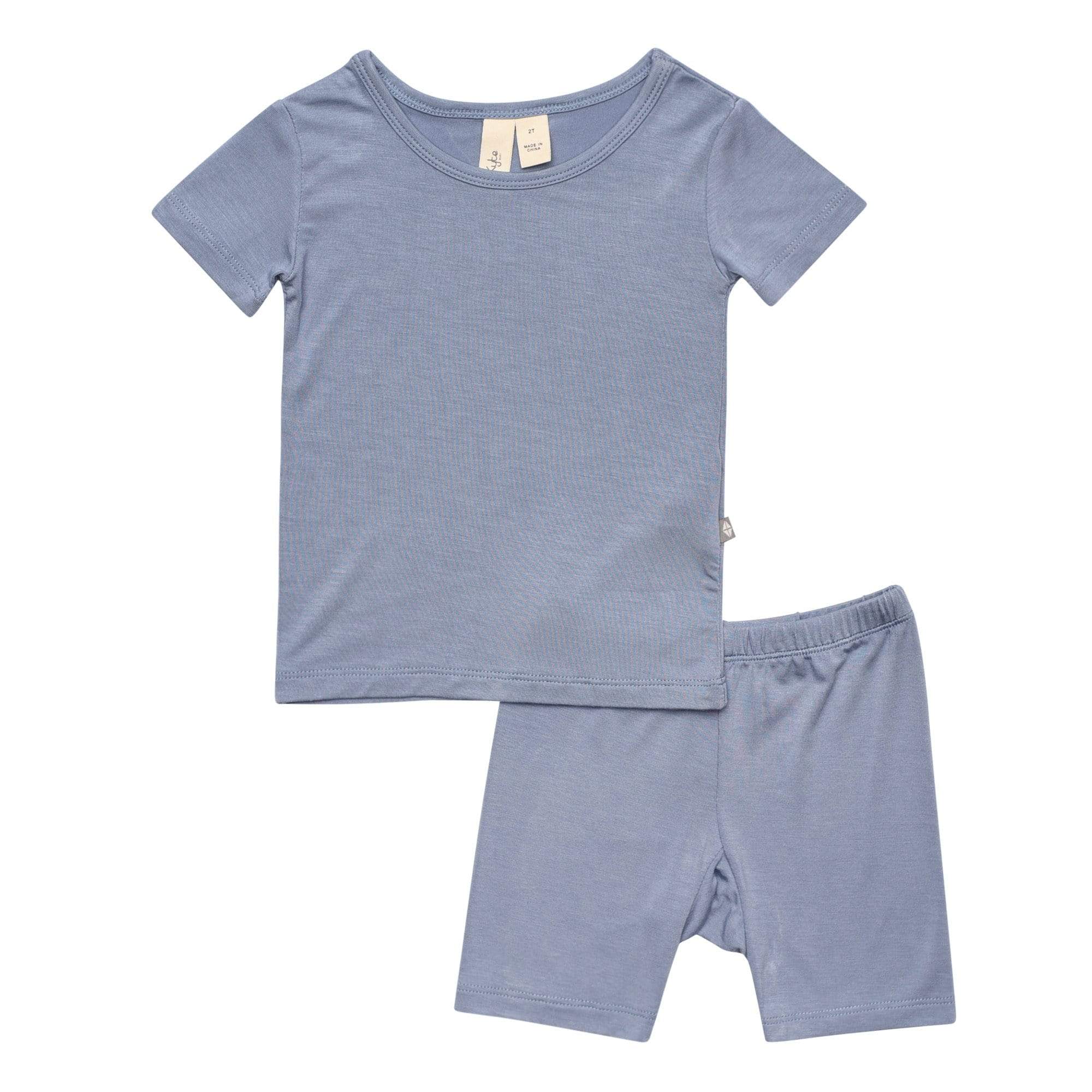 Kyte BABY Toddler Pajama Short Sleeve Toddler Pajama Set in Slate