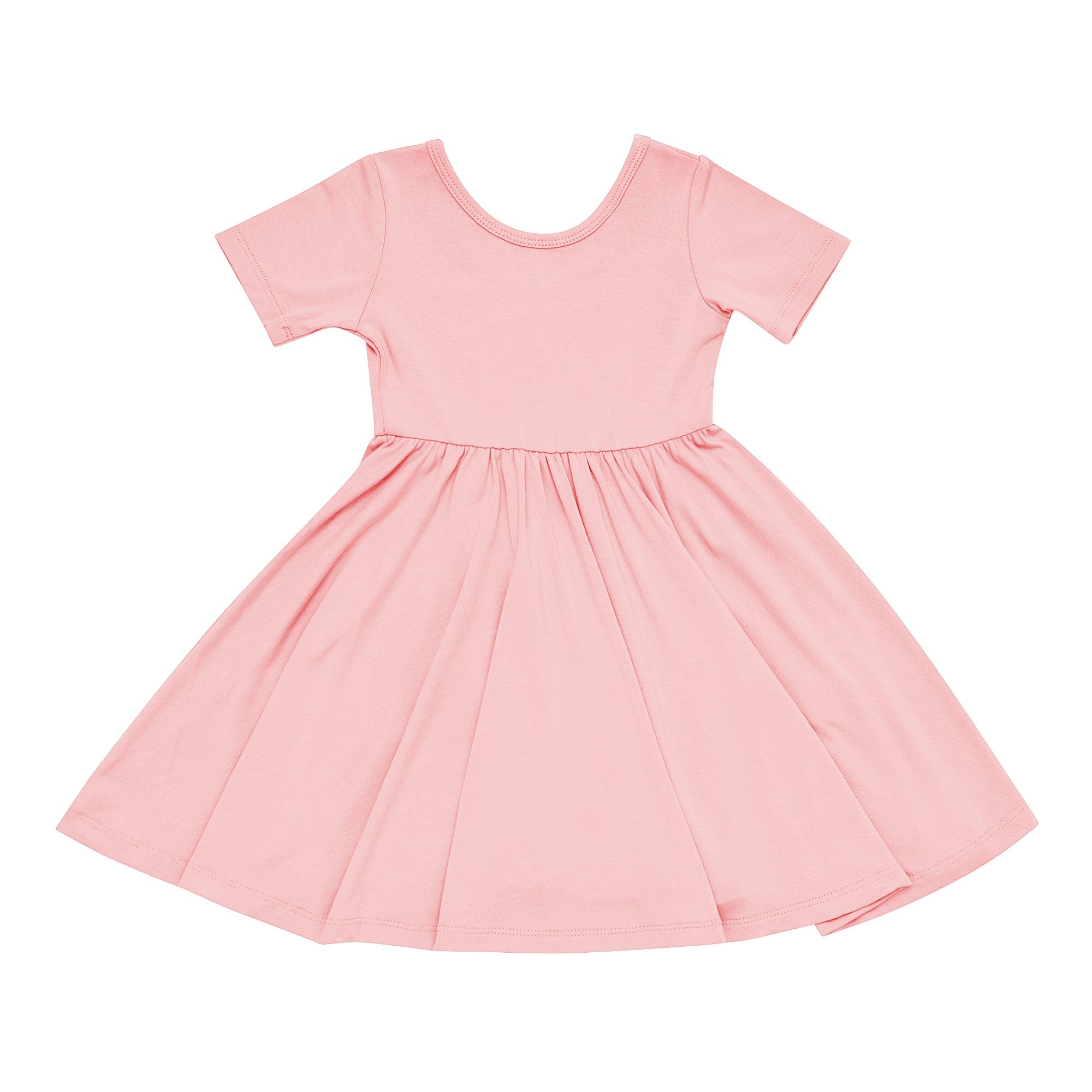 Kyte BABY Toddler Short Sleeve Twirl Dress Twirl Dress in Crepe