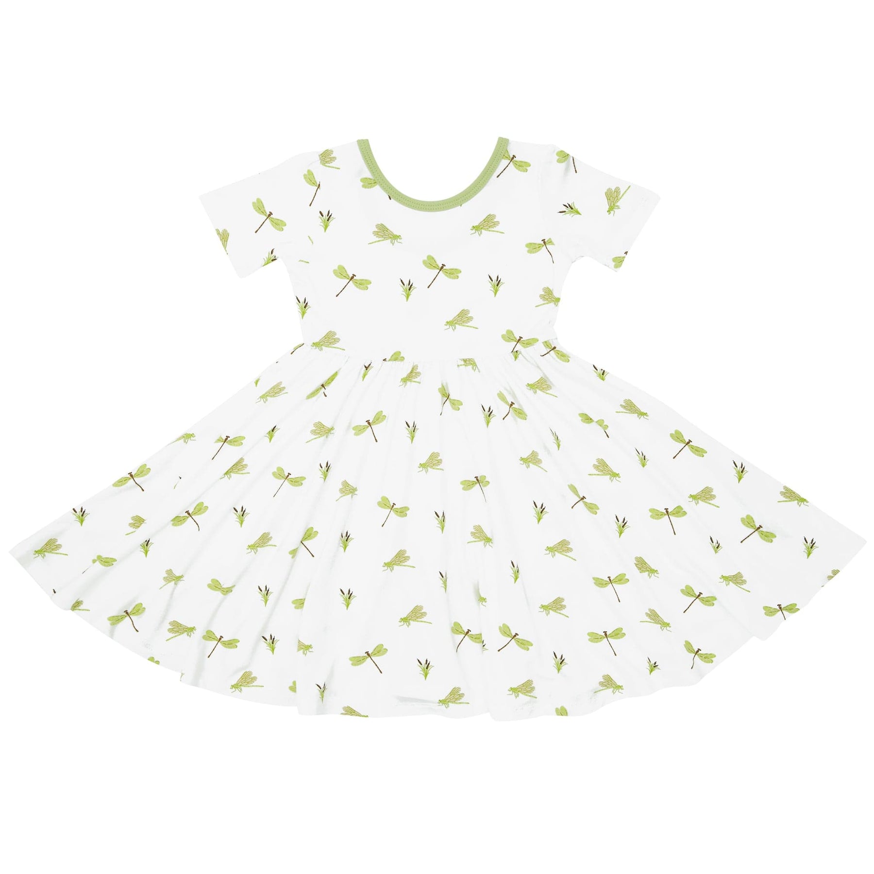 Kyte BABY Toddler Short Sleeve Twirl Dress Twirl Dress in Dragonfly