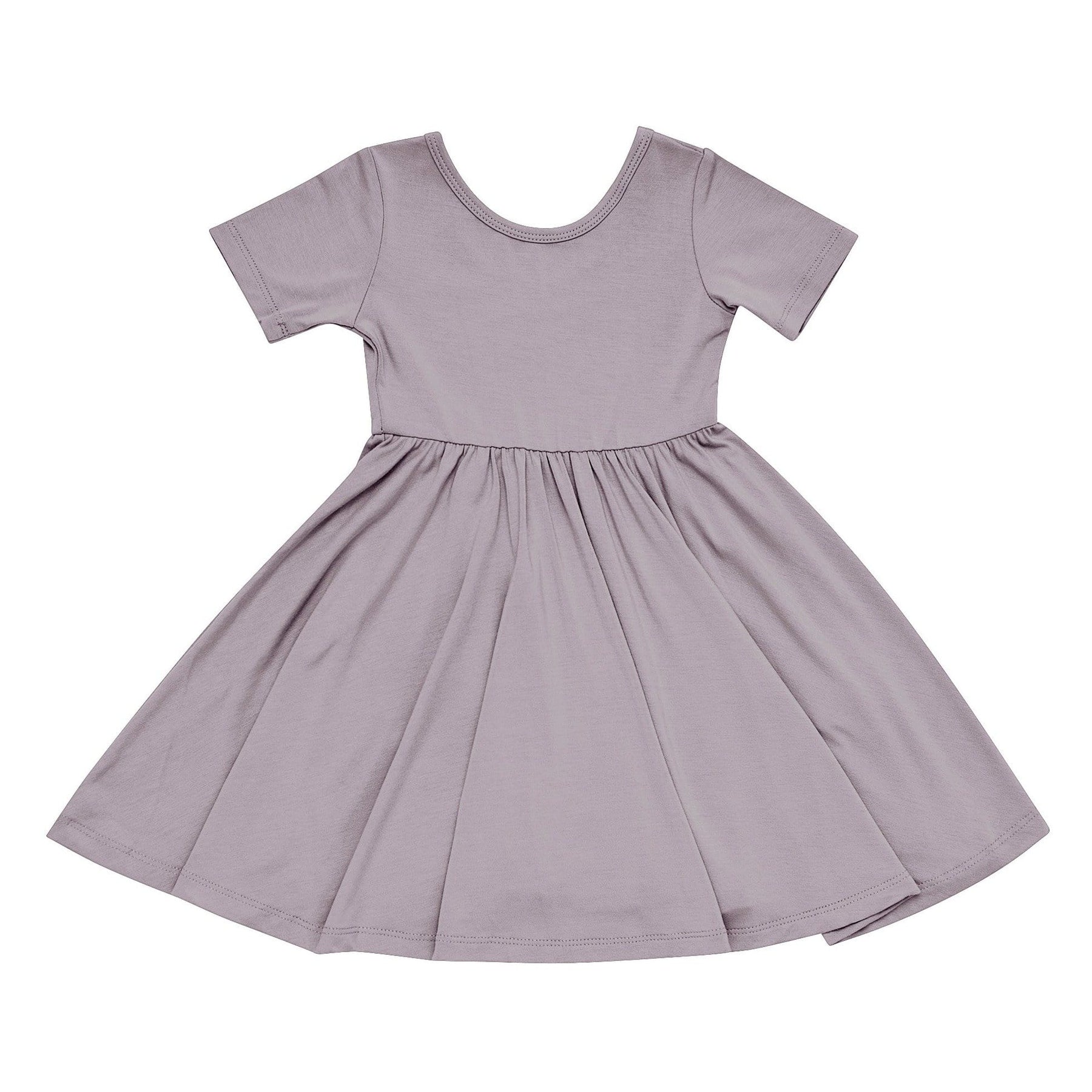 Kyte BABY Toddler Short Sleeve Twirl Dress Twirl Dress in Mushroom