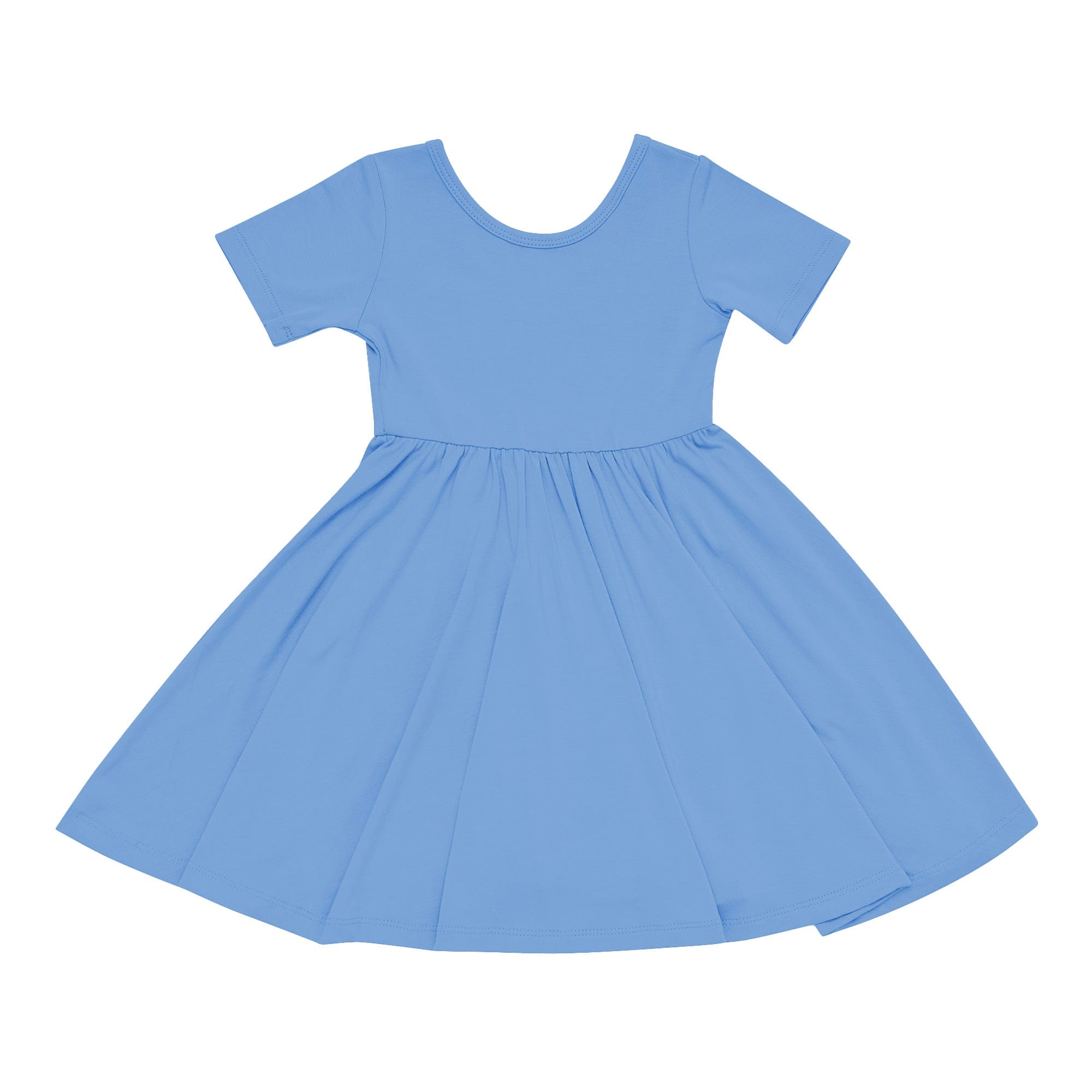 Kyte BABY Toddler Short Sleeve Twirl Dress Twirl Dress in Periwinkle