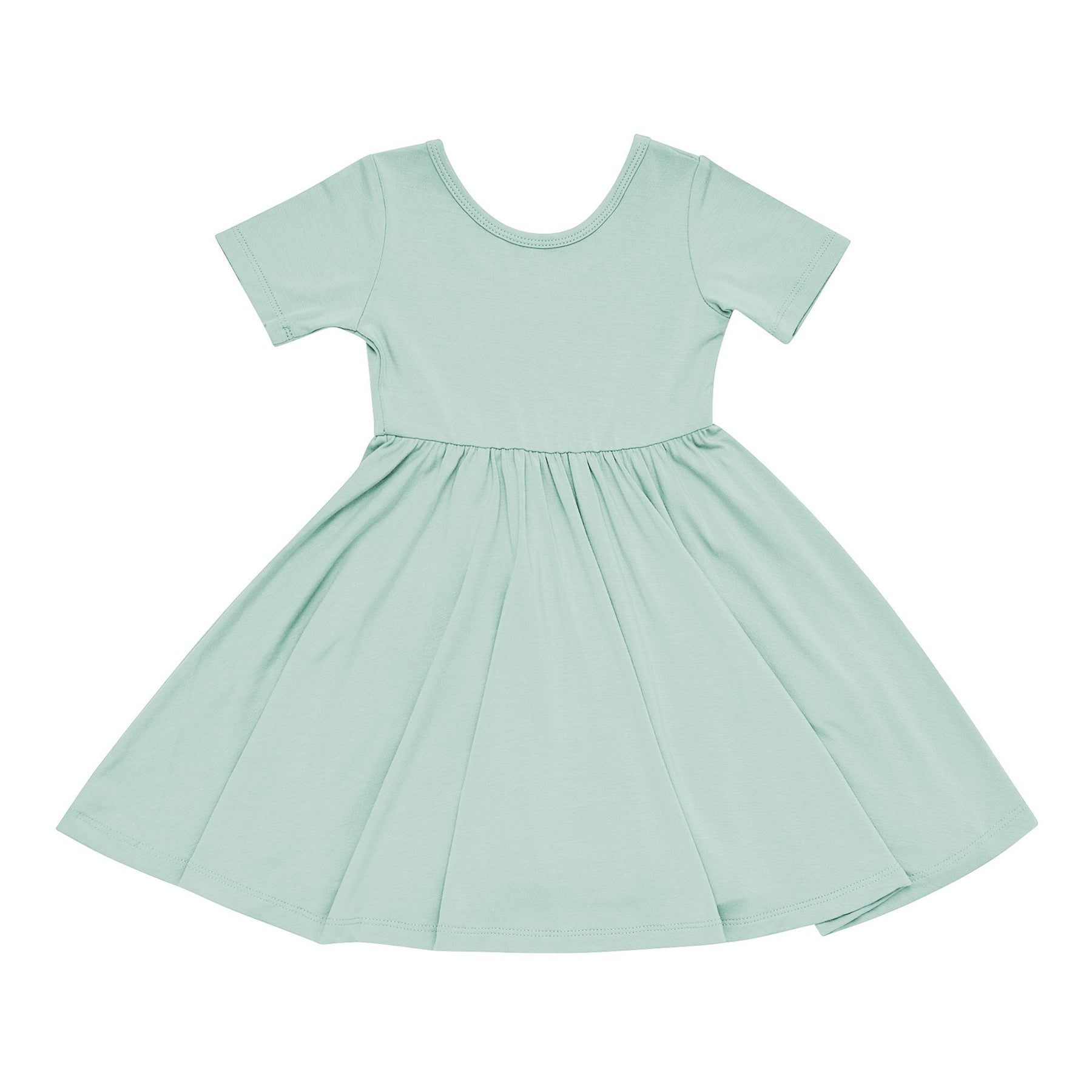 Kyte BABY Toddler Short Sleeve Twirl Dress Twirl Dress in Sage
