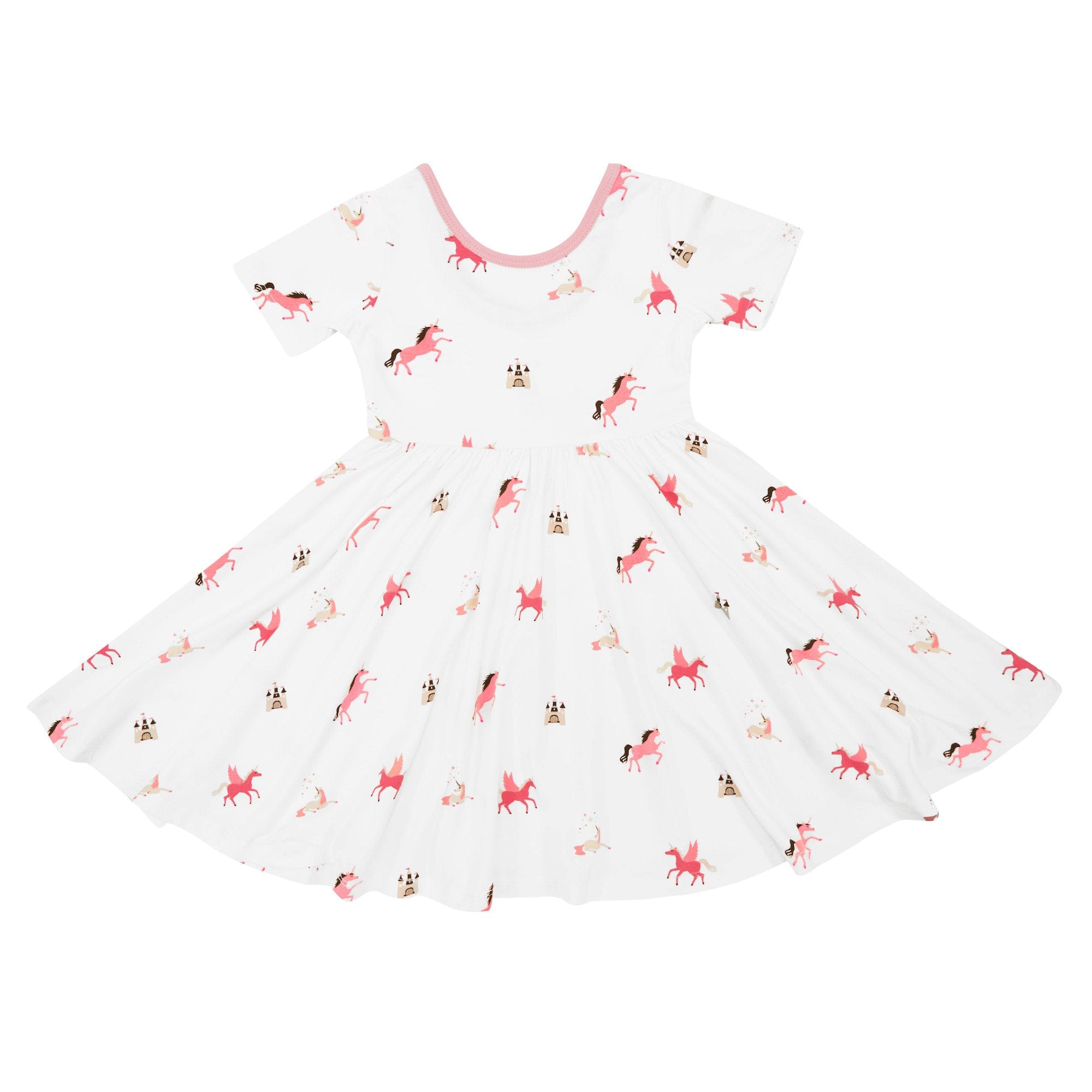 Kyte Baby Toddler Short Sleeve Twirl Dress Twirl Dress in Unicorn