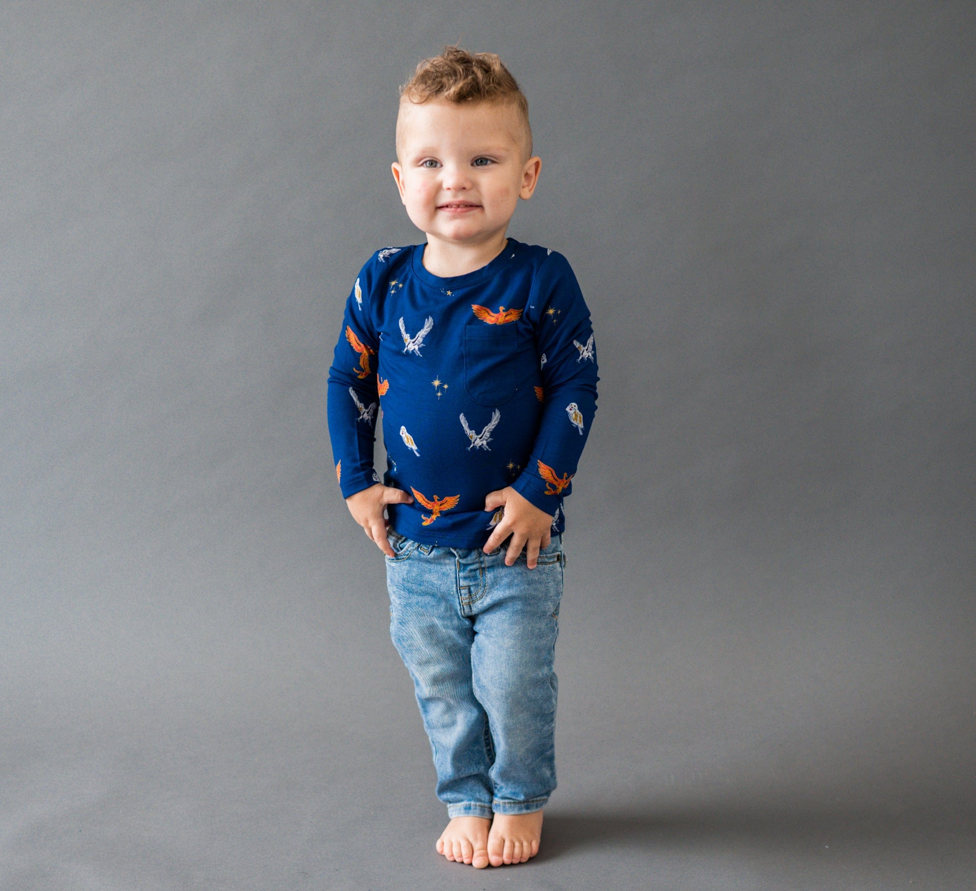 Kyte BABY Toddler Unisex Tee Long Sleeve Toddler Unisex Tee in Flight