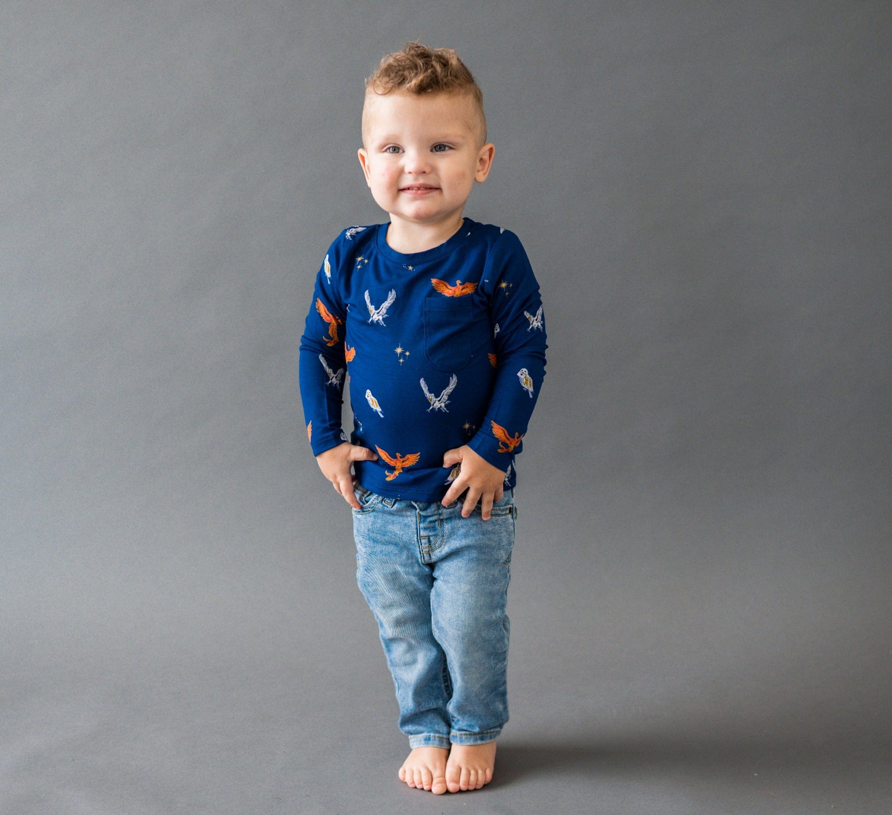 Kyte BABY Toddler Unisex Tee Long Sleeve Toddler Unisex Tee in Flight