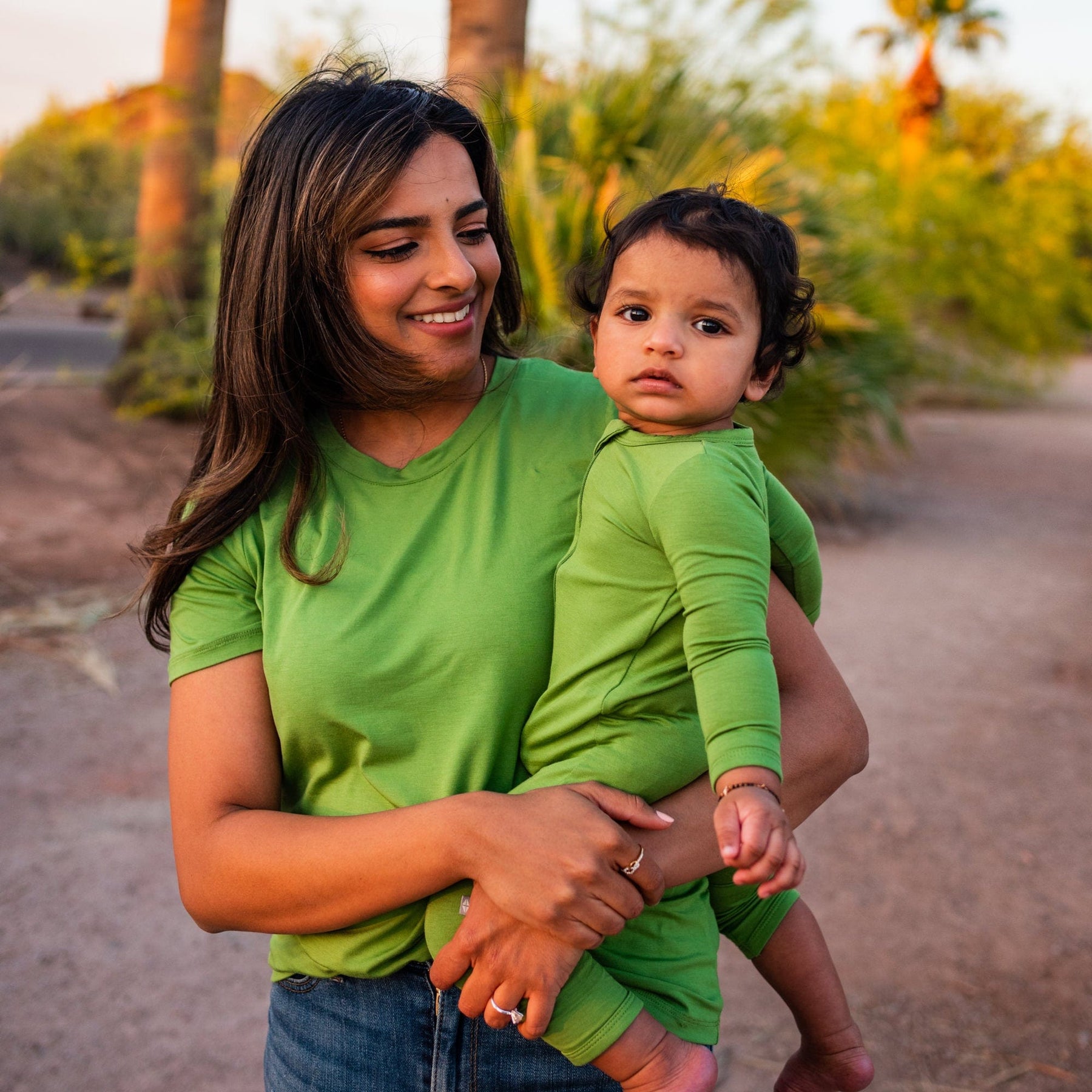 Kyte BABY Women's Crew Neck Tee Women's Crew Neck Tee in Palm